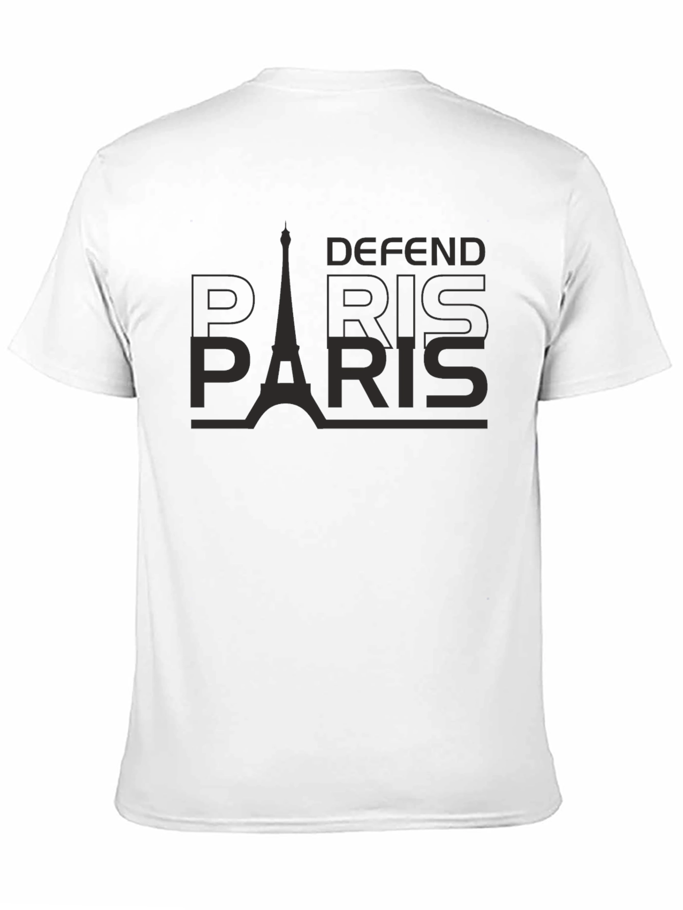 Defend Paris Black Graphic Tee