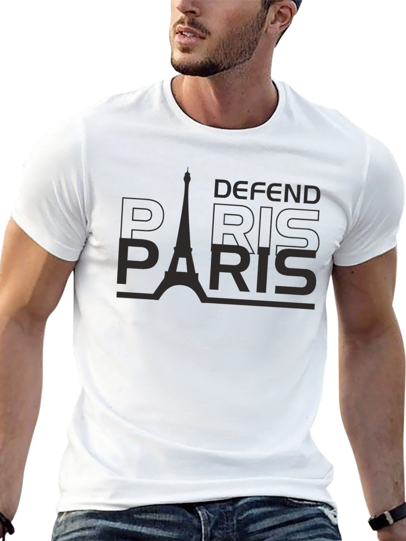 Defend Paris Black Graphic Tee