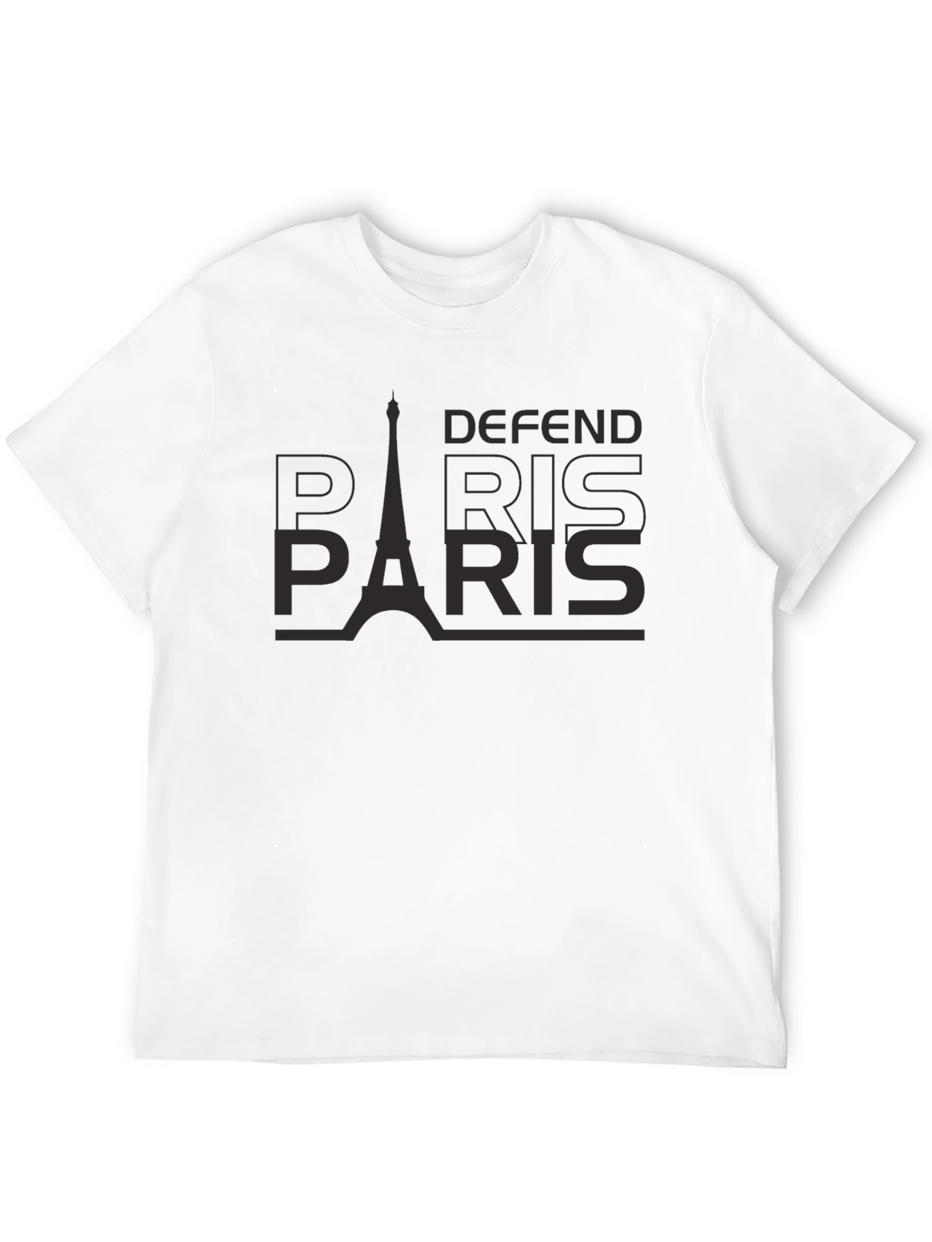 Defend Paris Black Graphic Tee