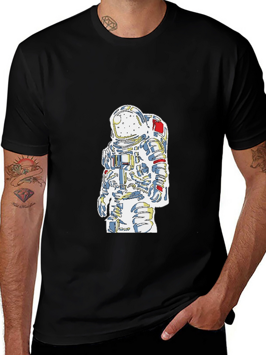 Astronaut Graphic Black T-Shirt
