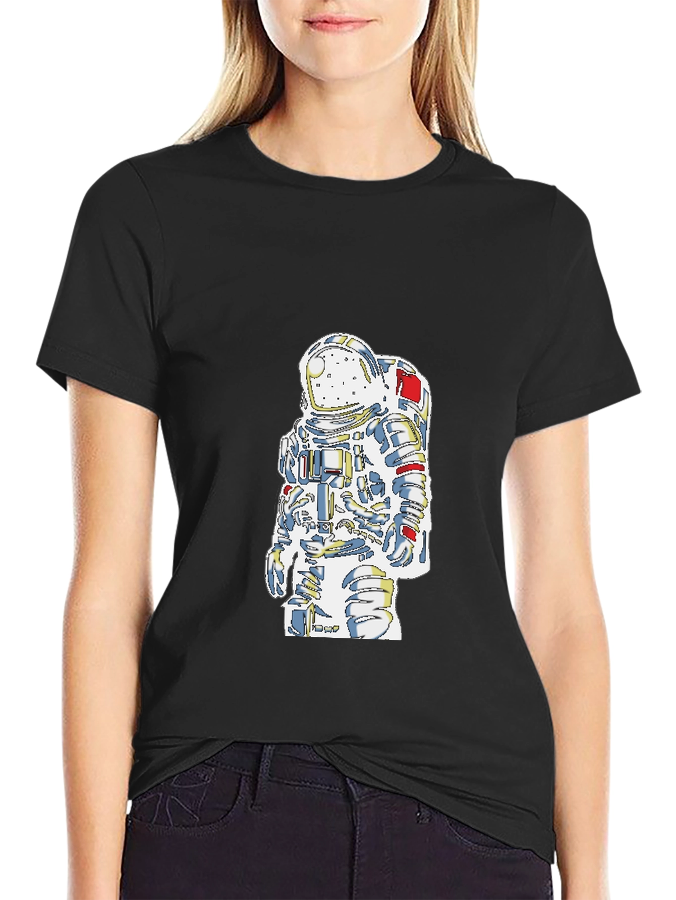Astronaut Graphic Black T-Shirt