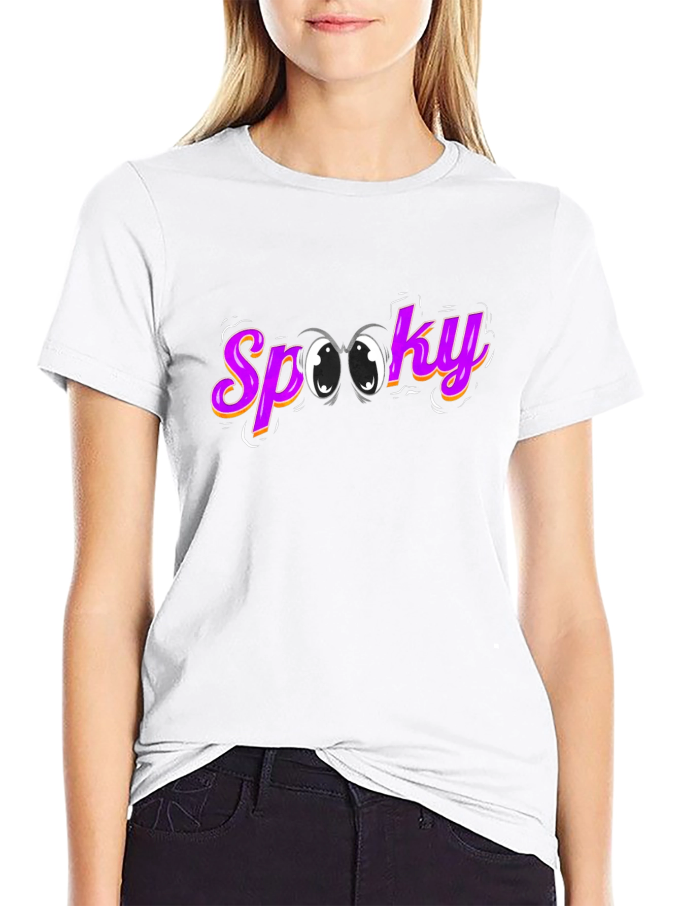 Spooky Eyes Graphic Tee - Halloween Style!