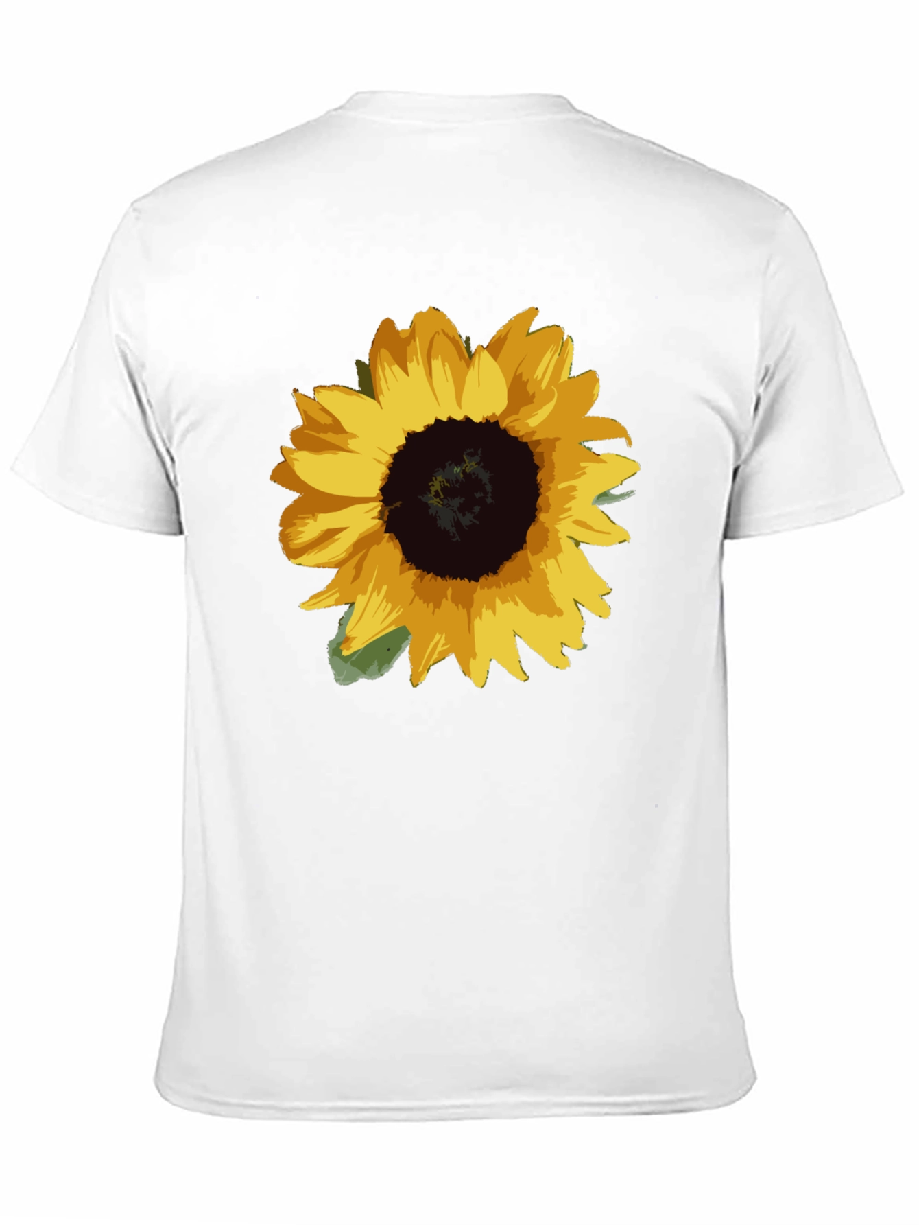 Sunflower Graphic Tee - Black Cotton Blend