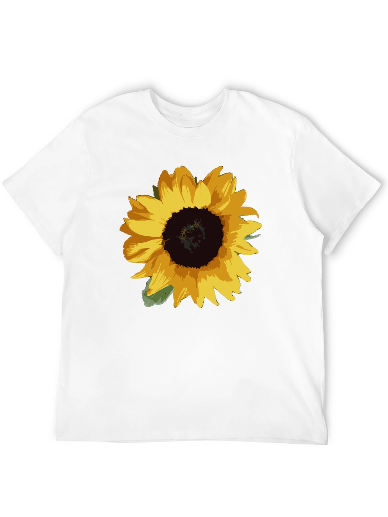 Sunflower Graphic Tee - Black Cotton Blend