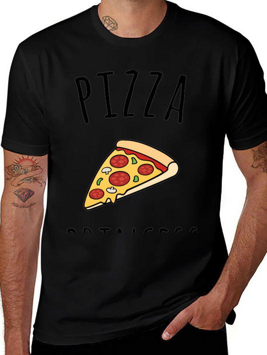 Pizza Protector Black T-Shirt - Foodie Tee