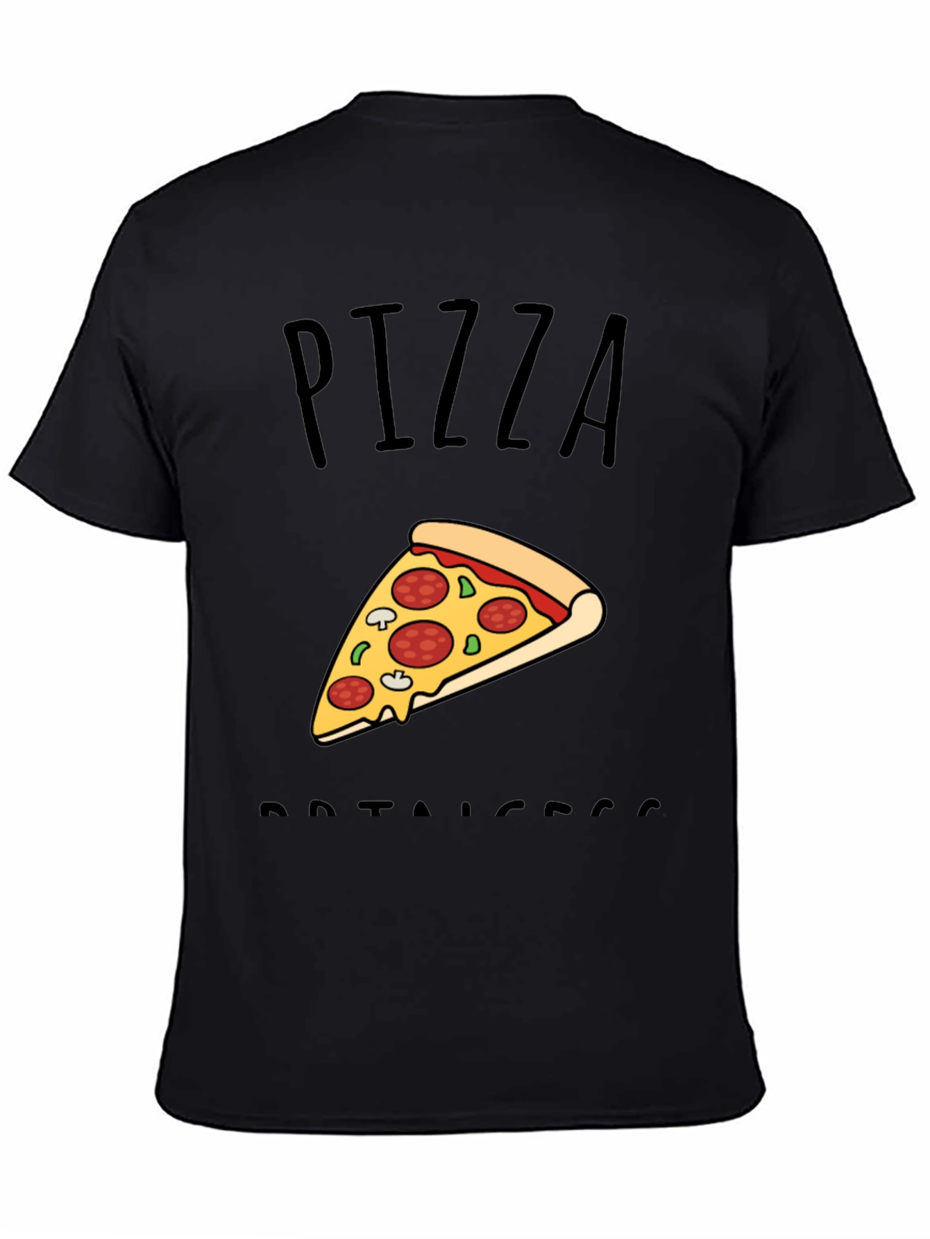 Pizza Protector Black T-Shirt - Foodie Tee