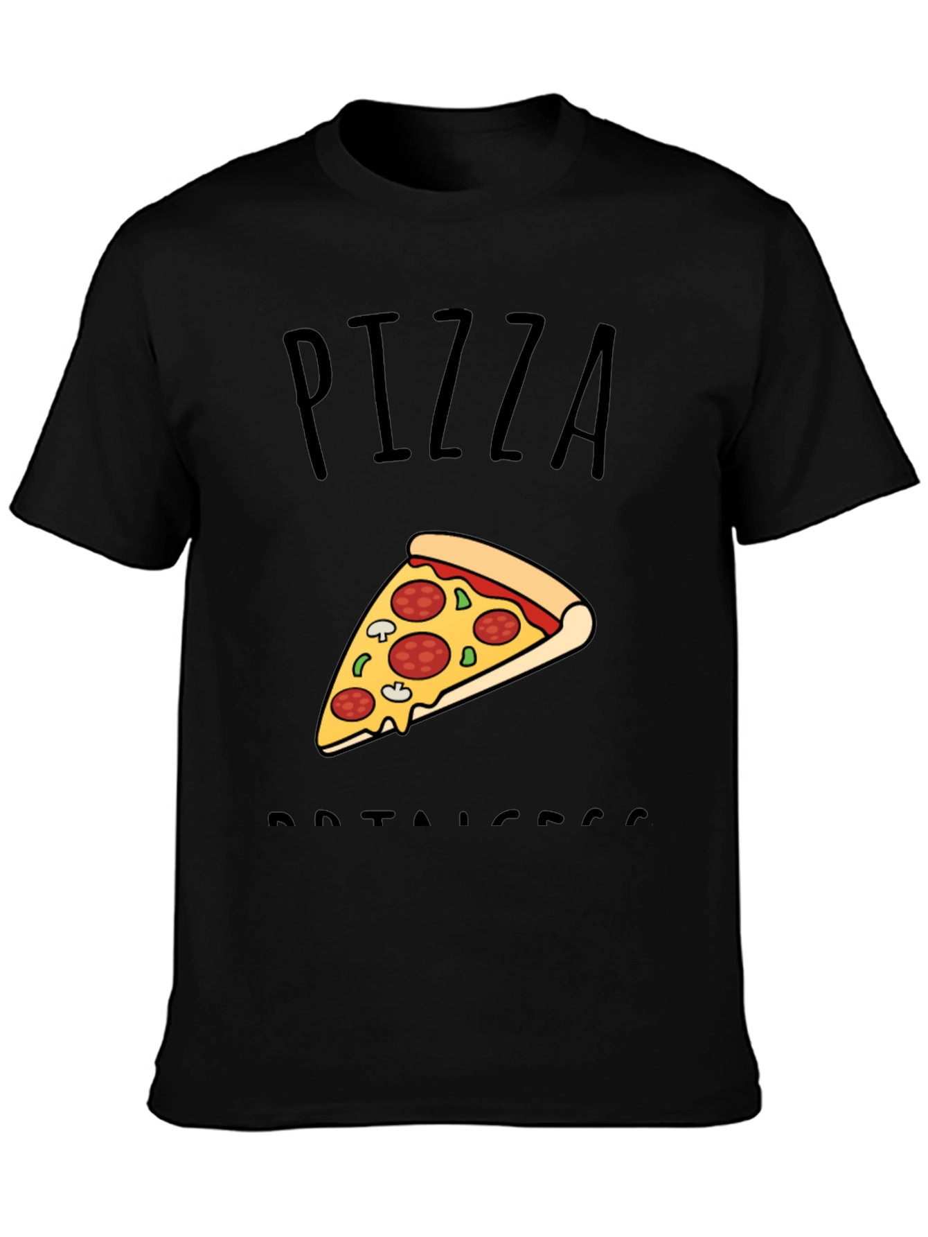 Pizza Protector Black T-Shirt - Foodie Tee