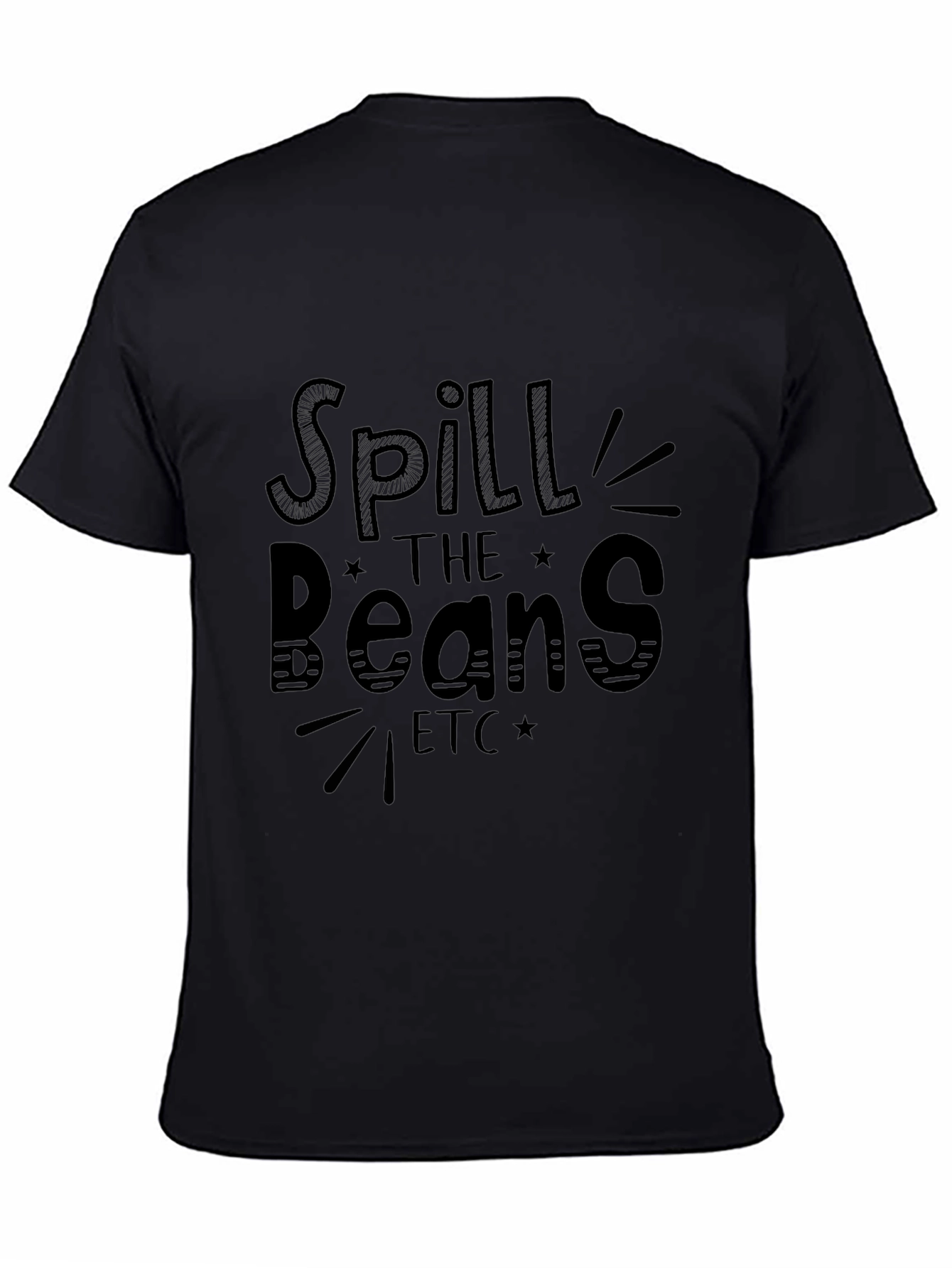 Spill the Beans Graphic Tee - Black