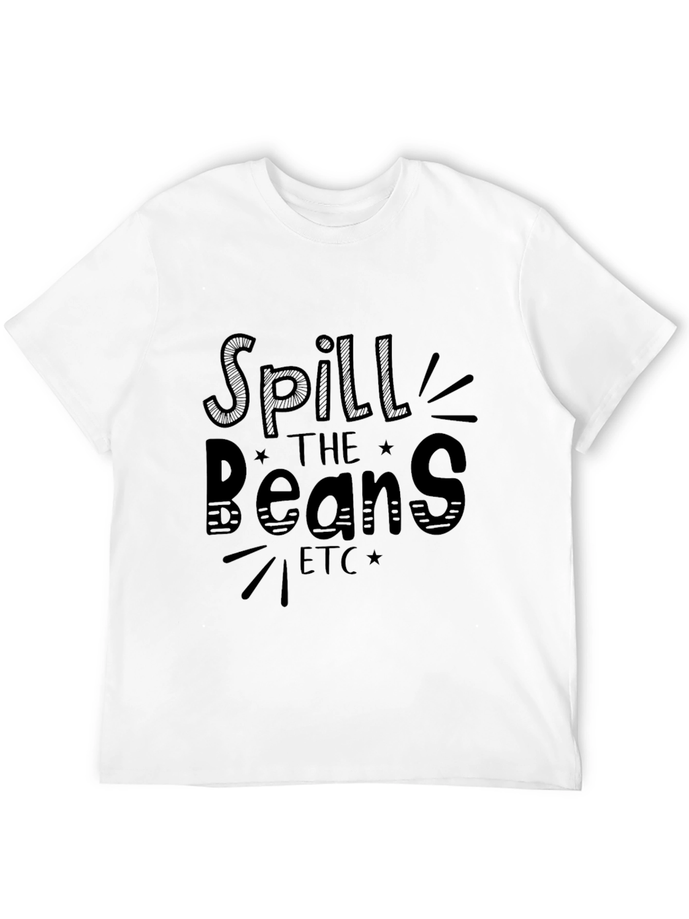 Spill the Beans Graphic Tee - Black