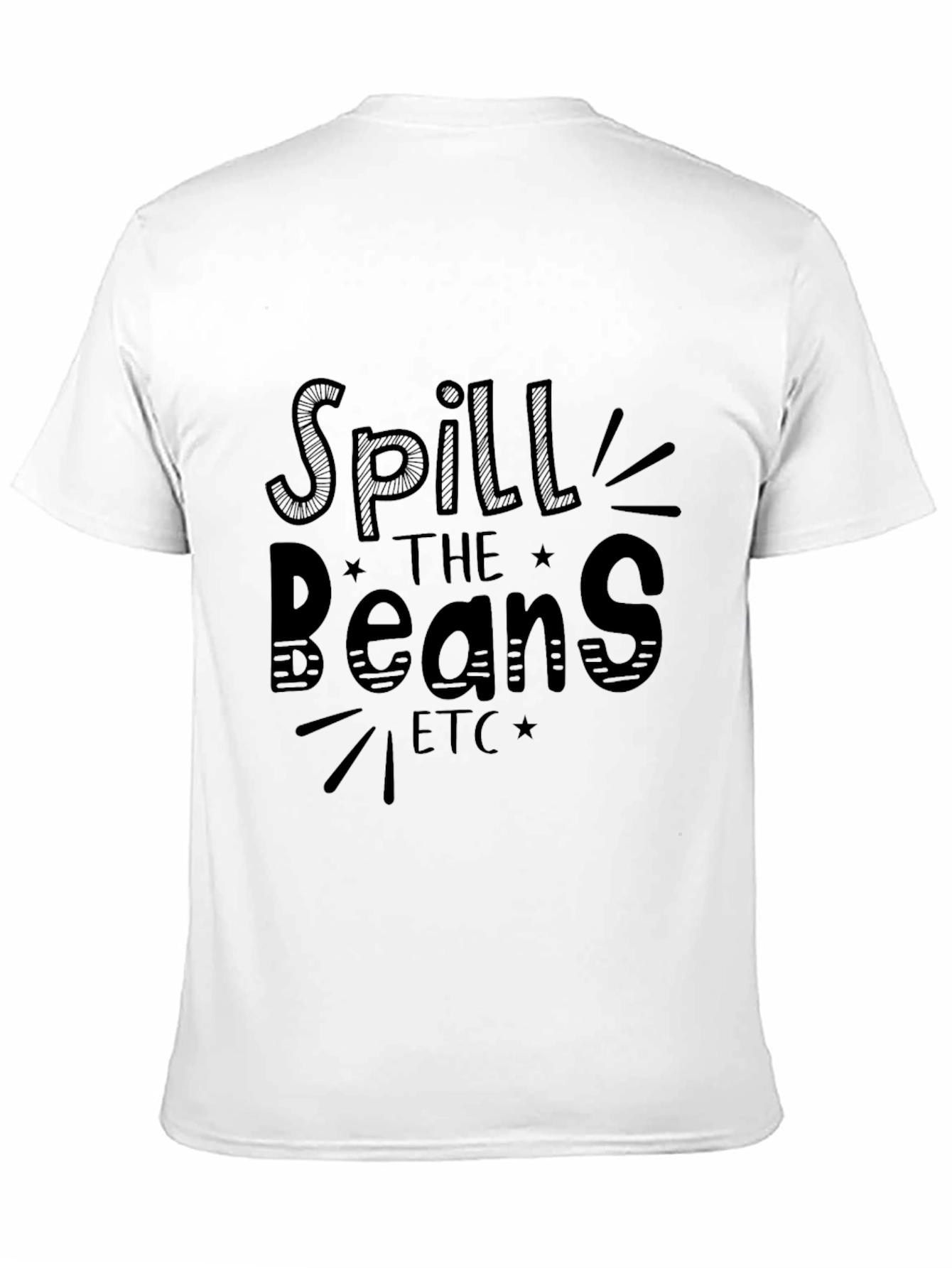 Spill the Beans Graphic Tee - Black