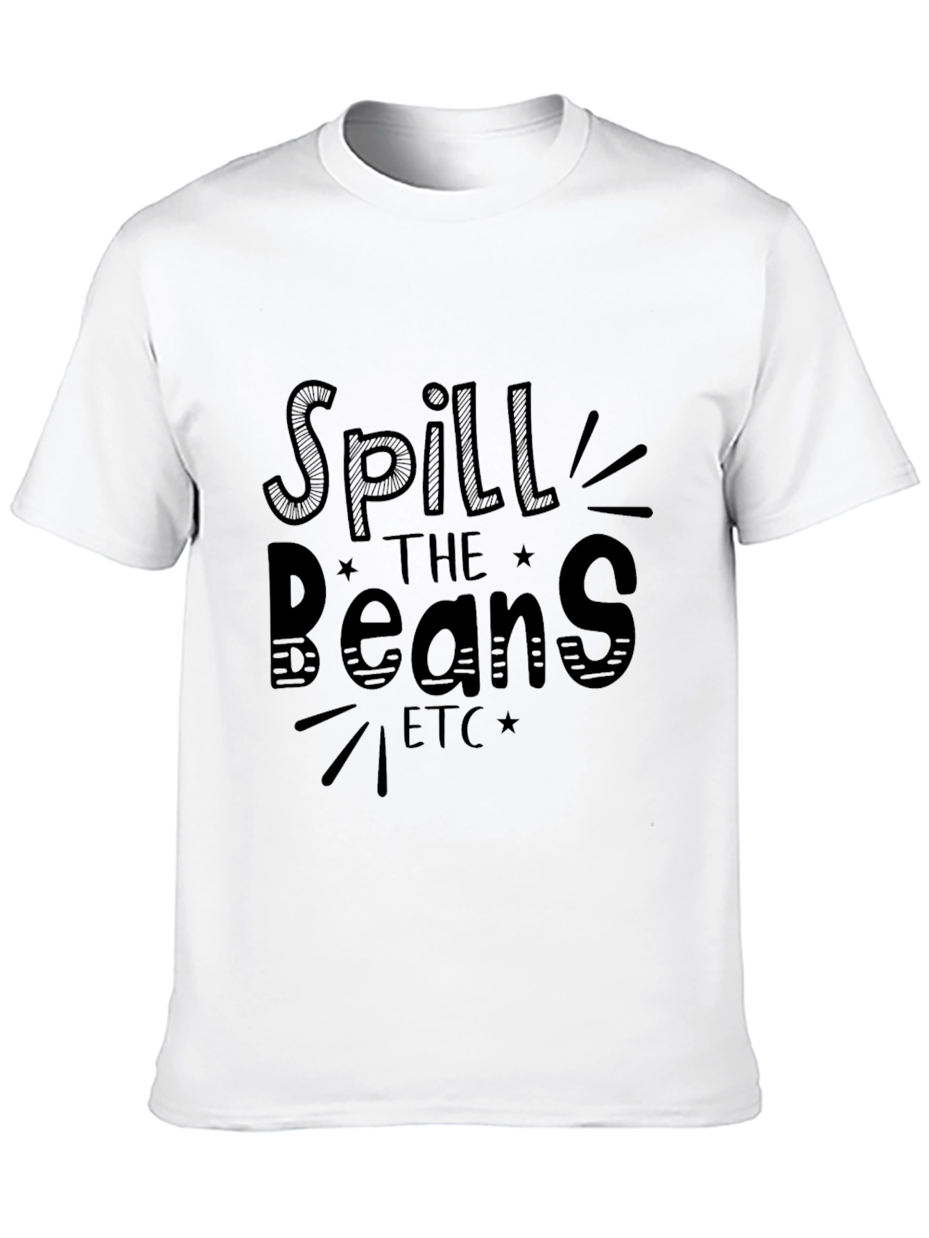 Spill the Beans Graphic Tee - Black