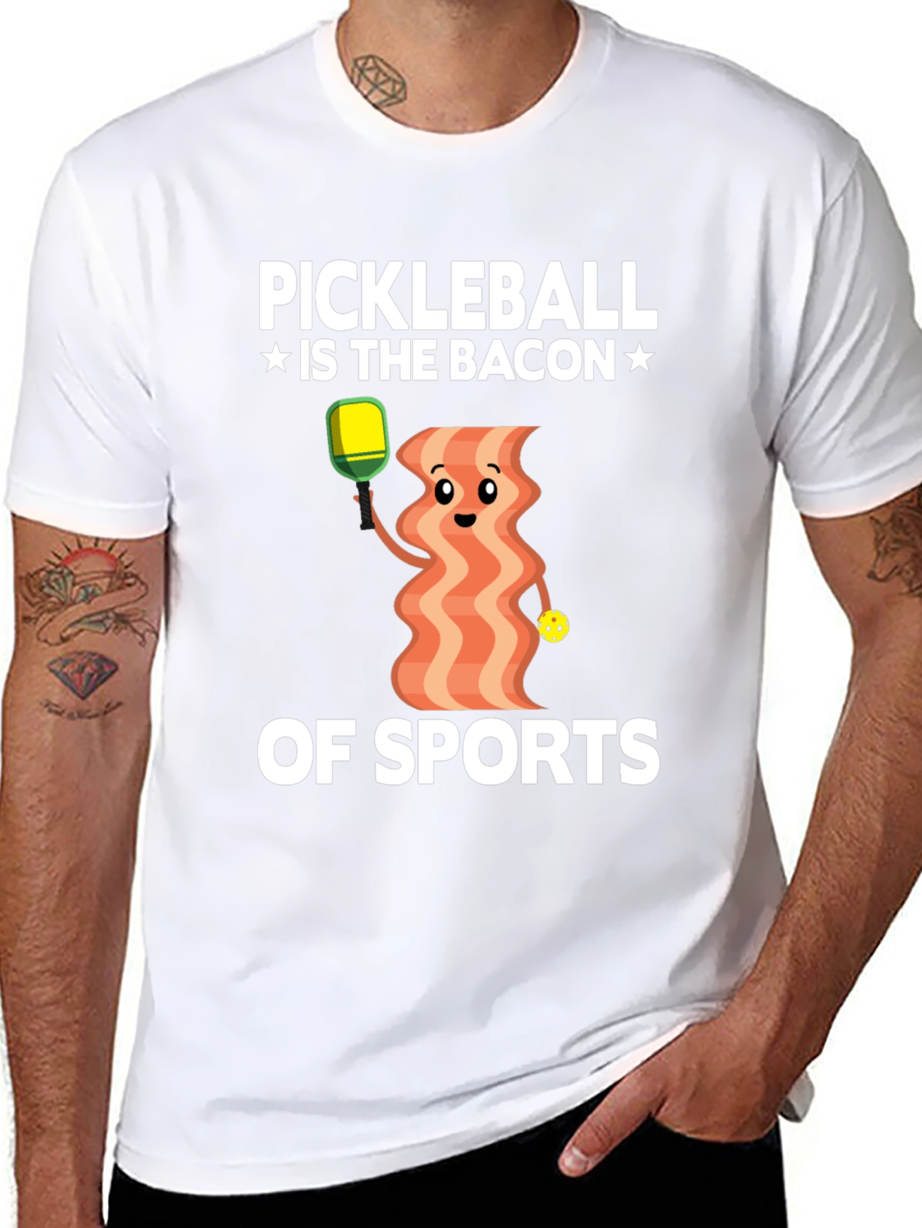 Pickleball Bacon of Sports Graphic Tee
