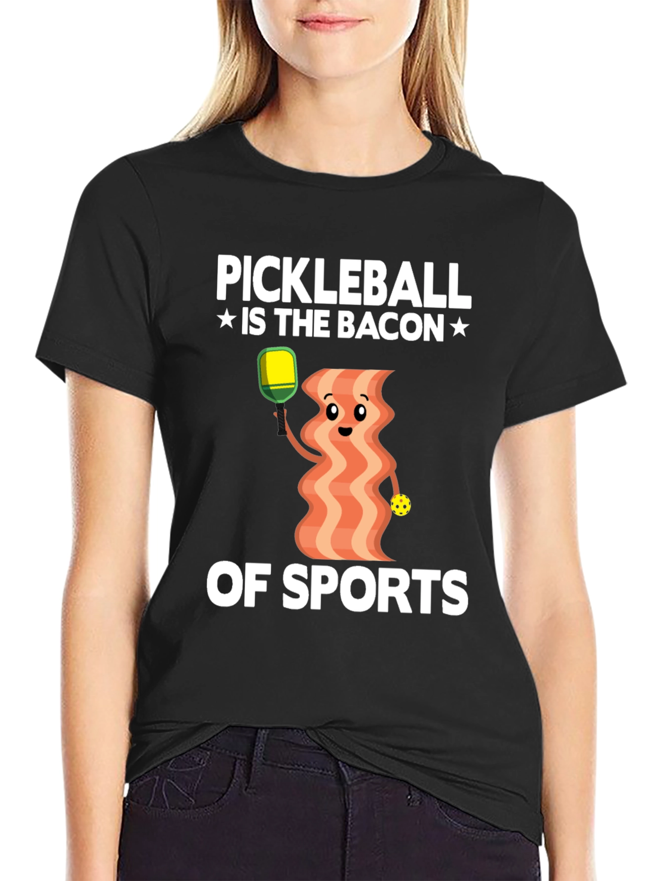 Pickleball Bacon of Sports Graphic Tee
