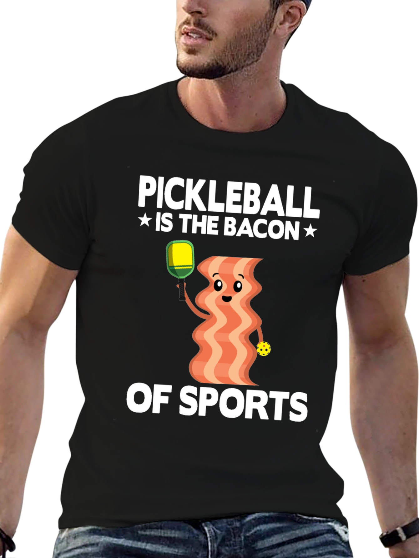 Pickleball Bacon of Sports Graphic Tee