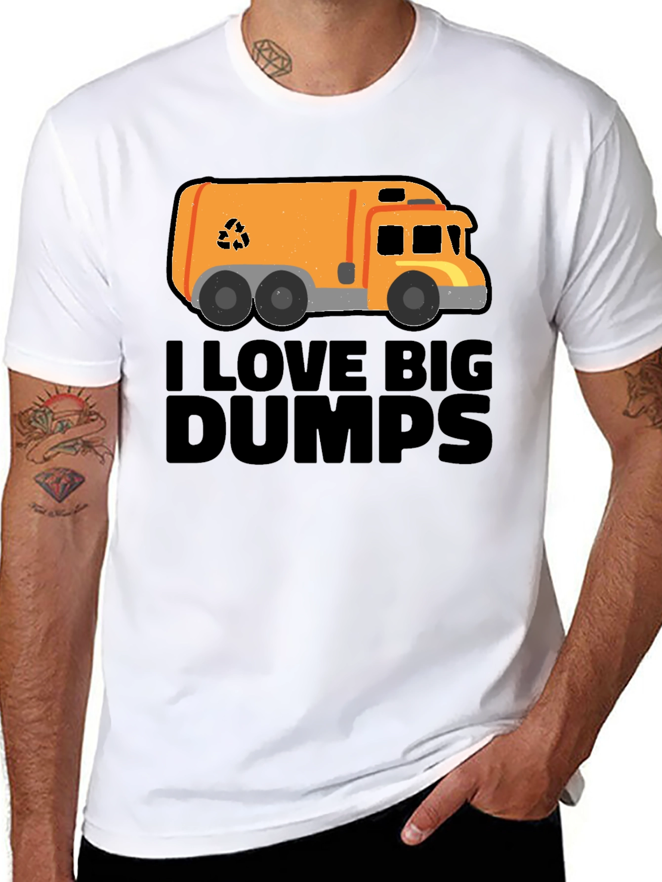 I Love Big Dumps T-Shirt - Garbage Truck Tee