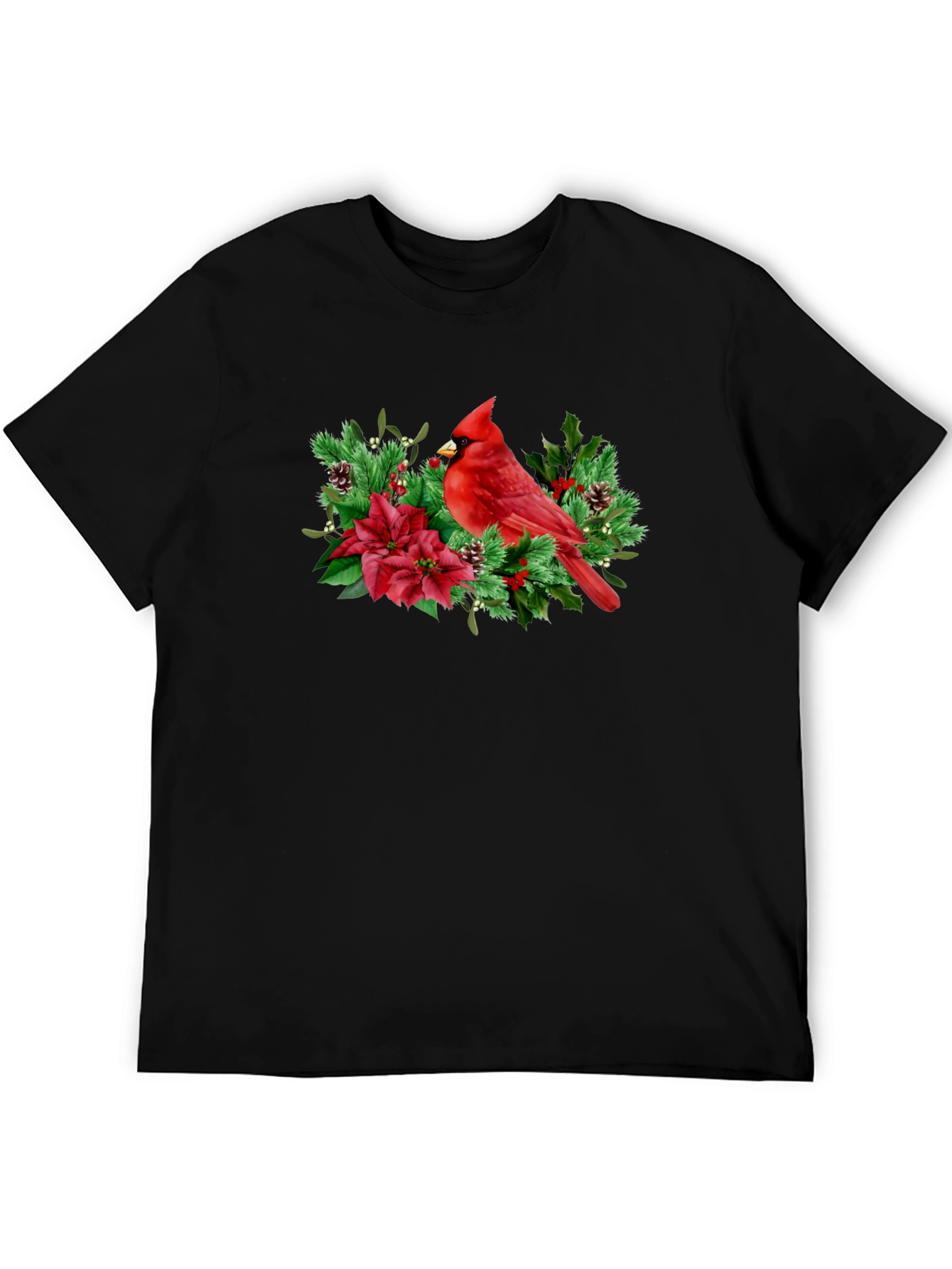 Cardinal Bird Christmas Graphic Tee