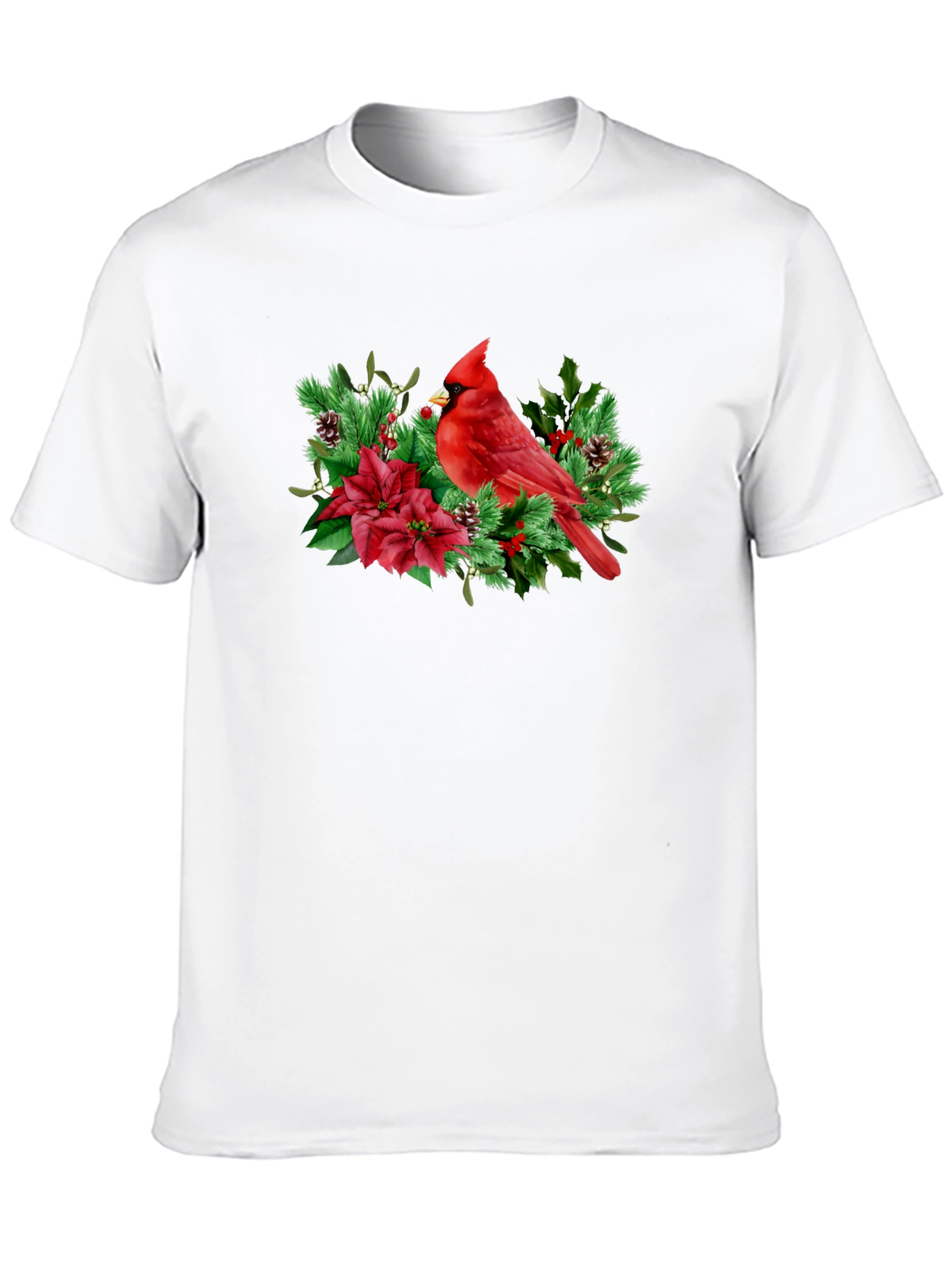 Cardinal Bird Christmas Graphic Tee