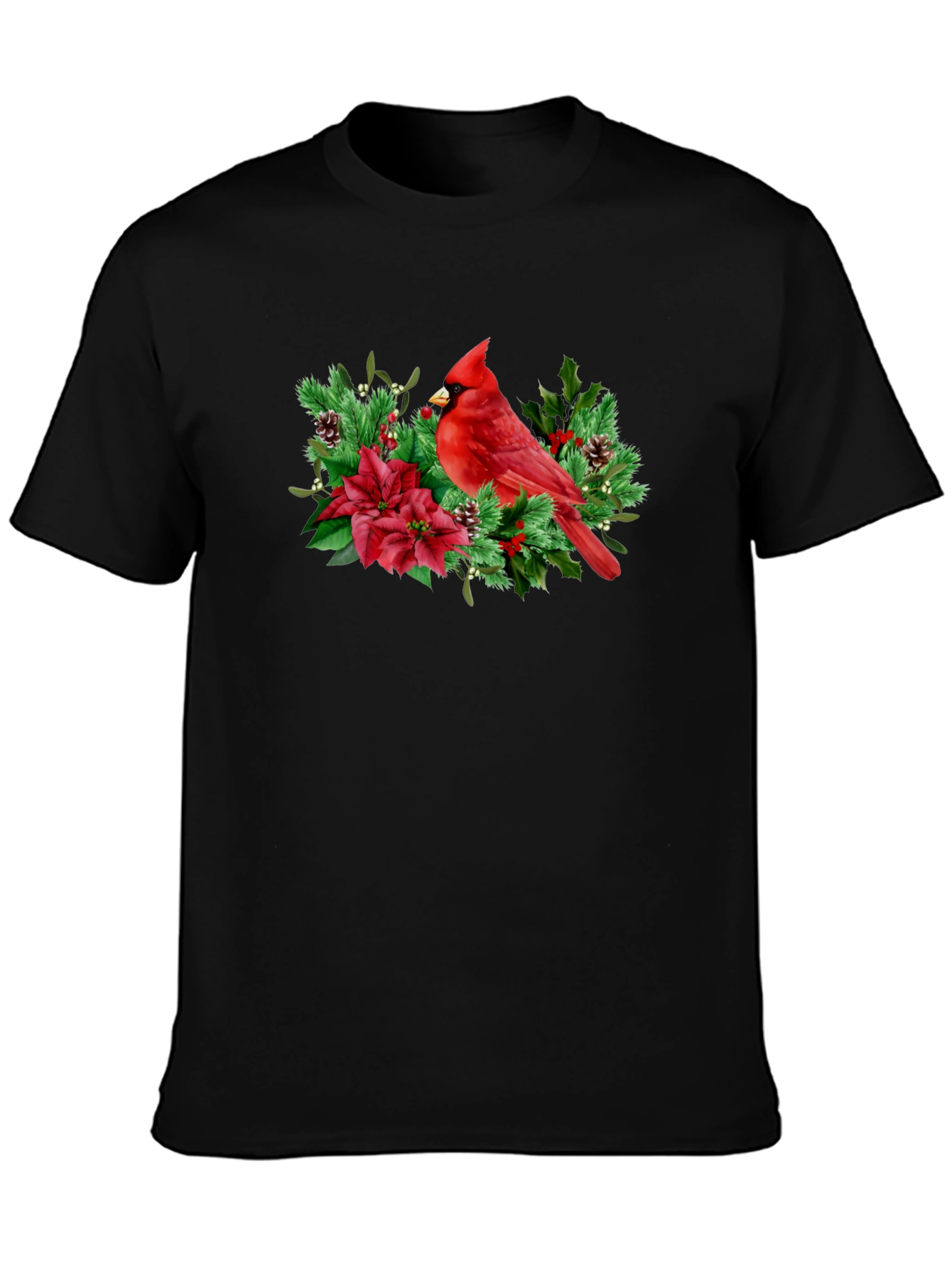 Cardinal Bird Christmas Graphic Tee