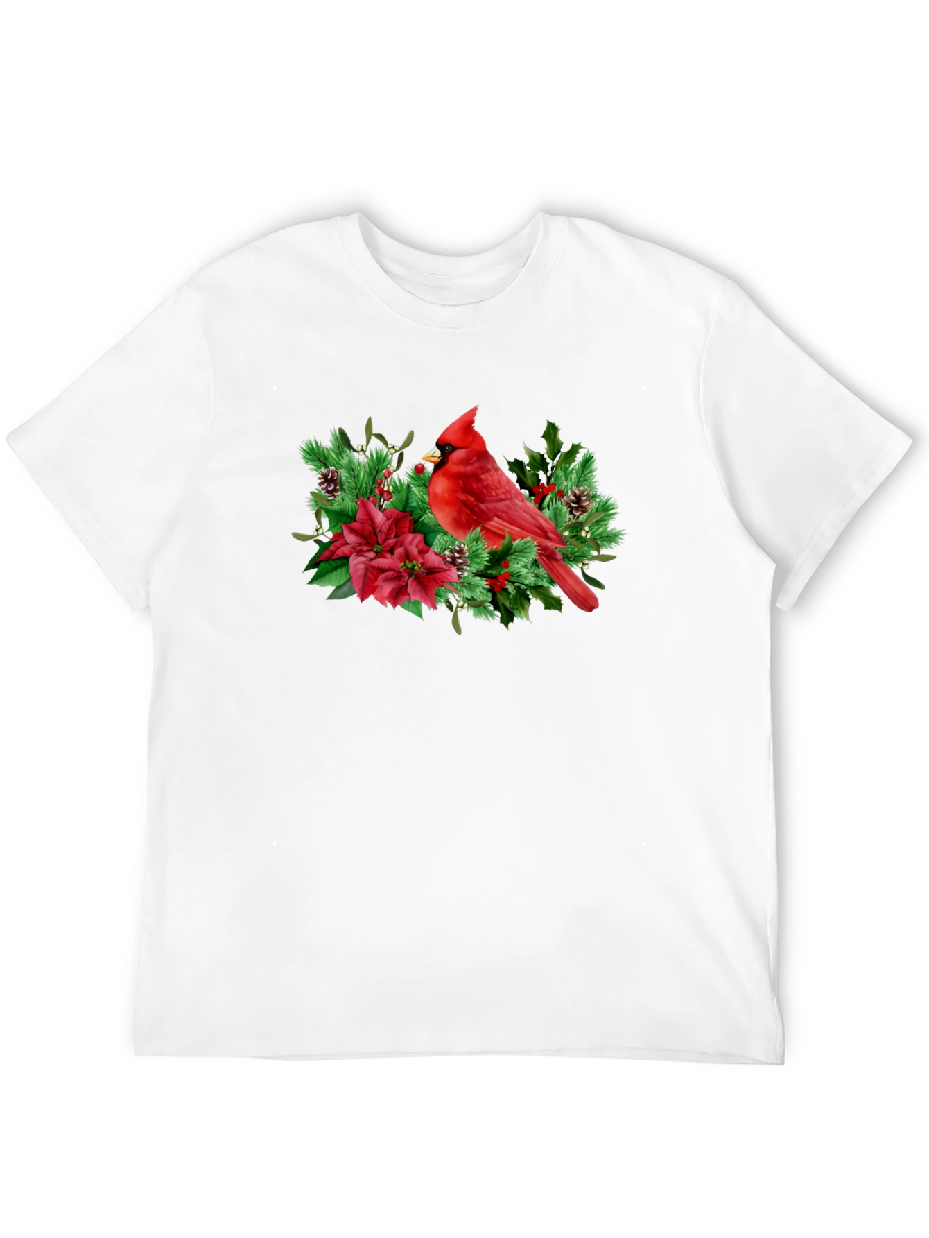 Cardinal Bird Christmas Graphic Tee