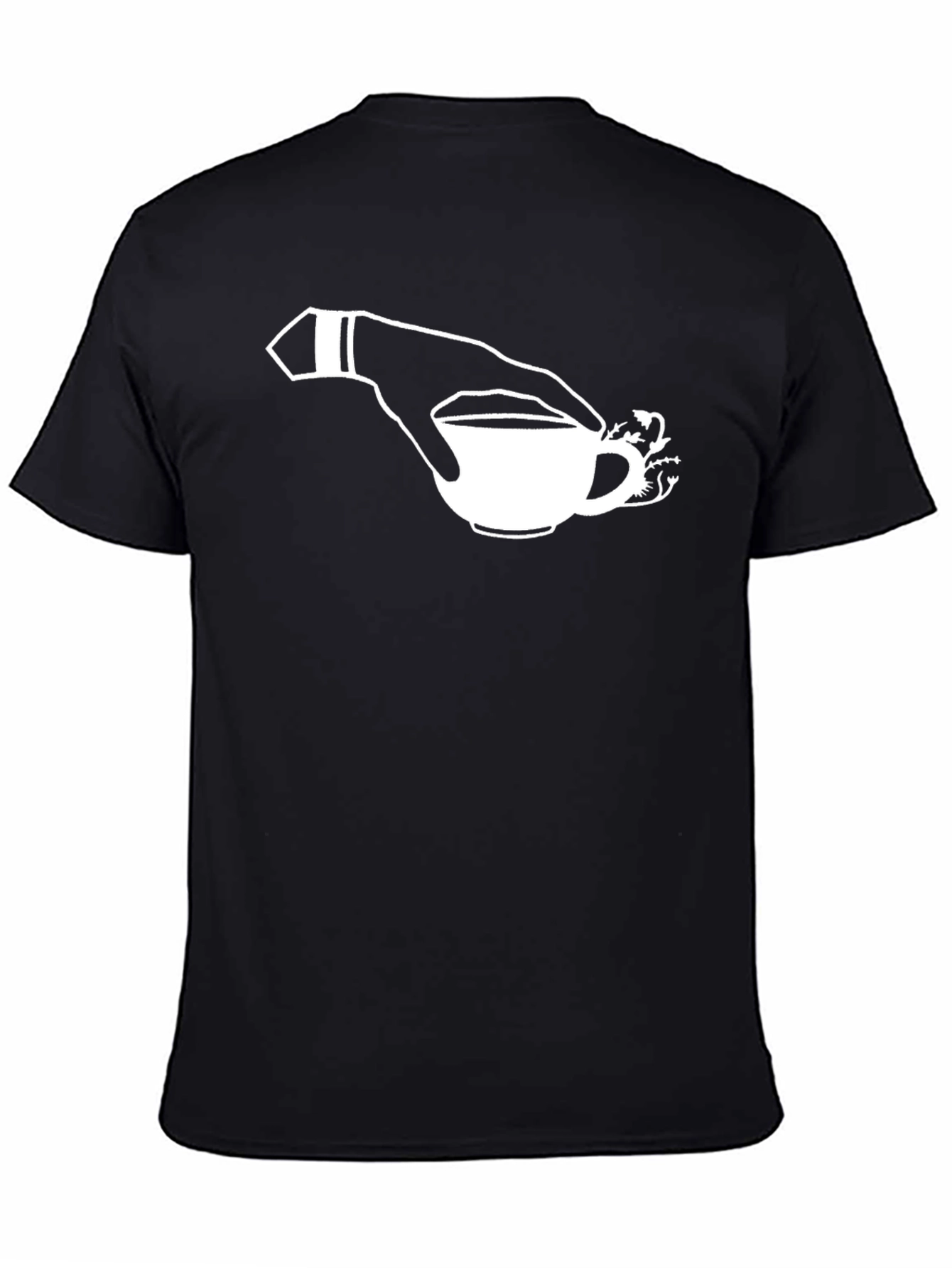 Hand Holding Tea Cup T-Shirt - Stylish Graphic Tee