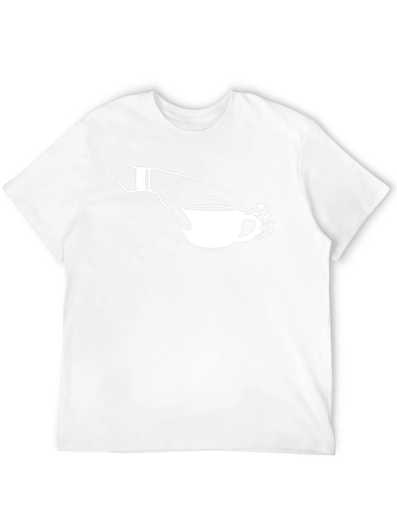 Hand Holding Tea Cup T-Shirt - Stylish Graphic Tee
