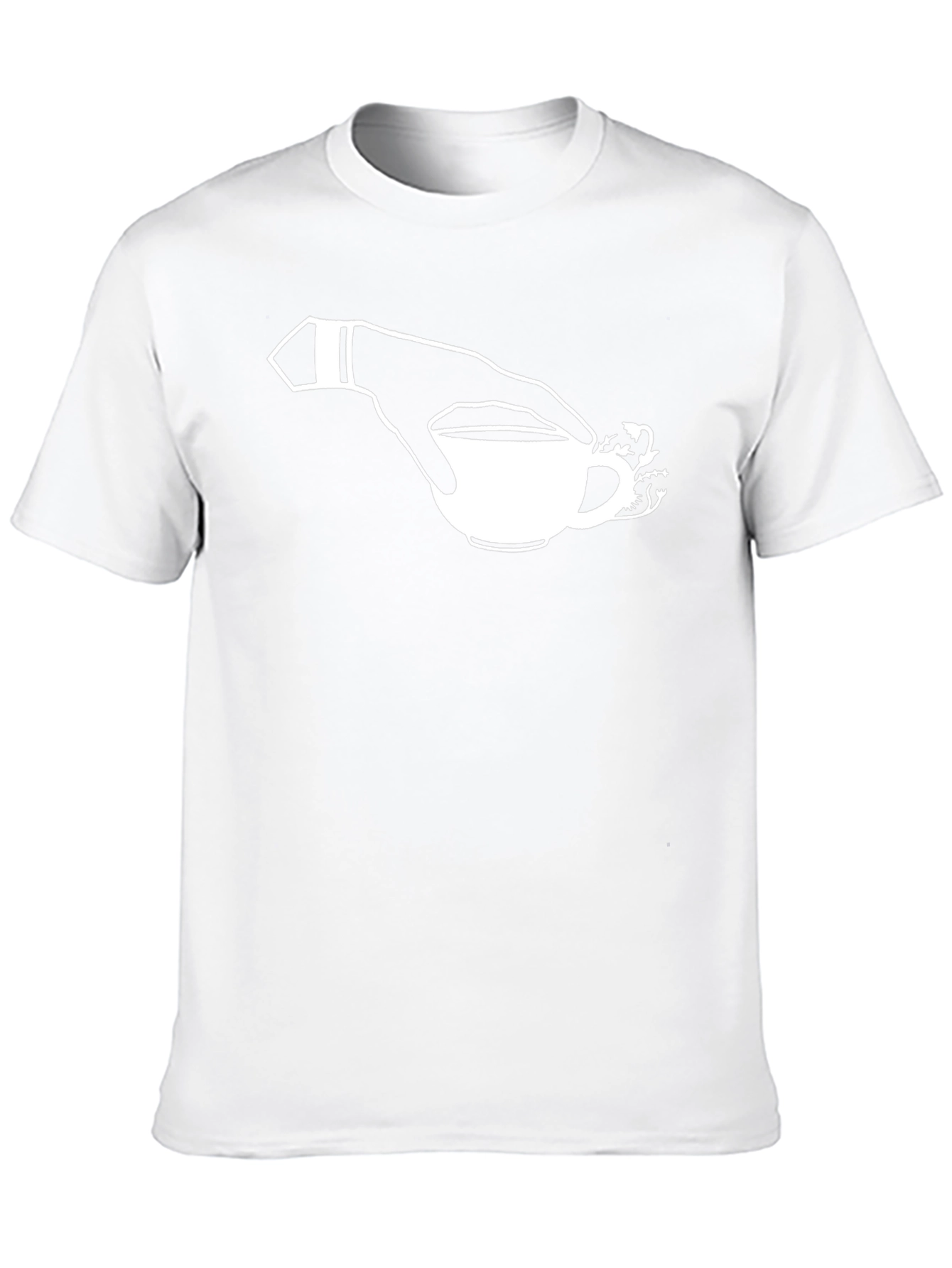 Hand Holding Tea Cup T-Shirt - Stylish Graphic Tee
