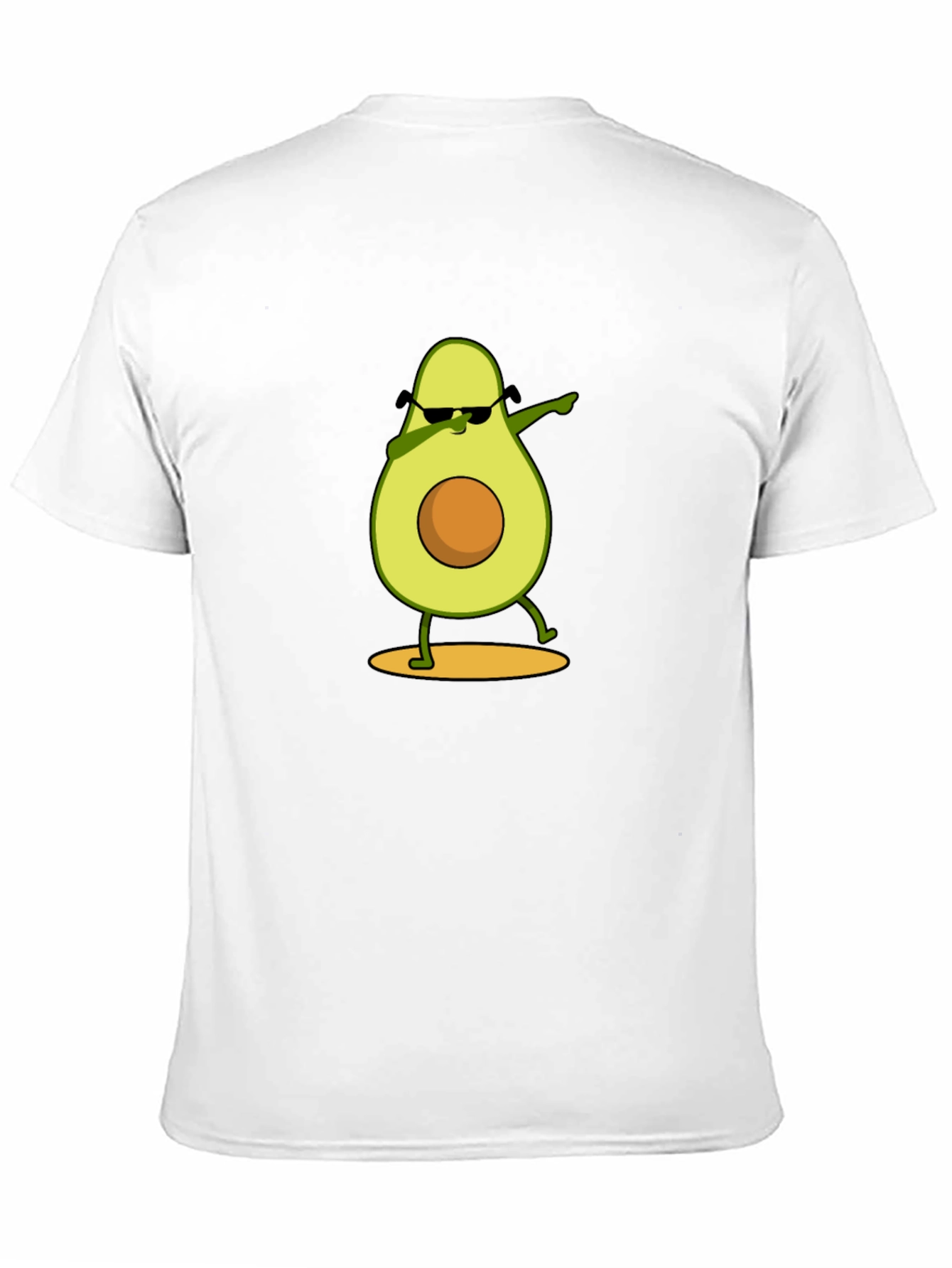 Dabbing Avocado Graphic Tee - Funny Fruit Cartoon T-Shirt