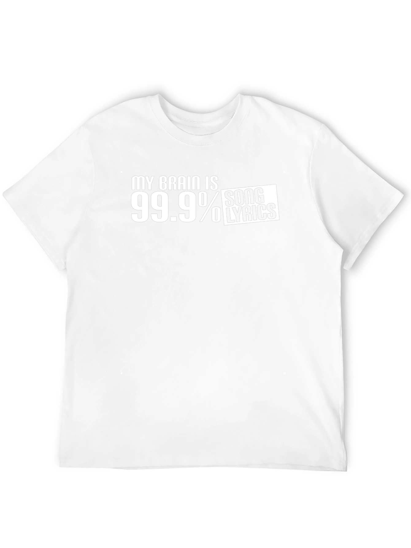 Song Lyrics Brain T-Shirt - Funny Music Tee