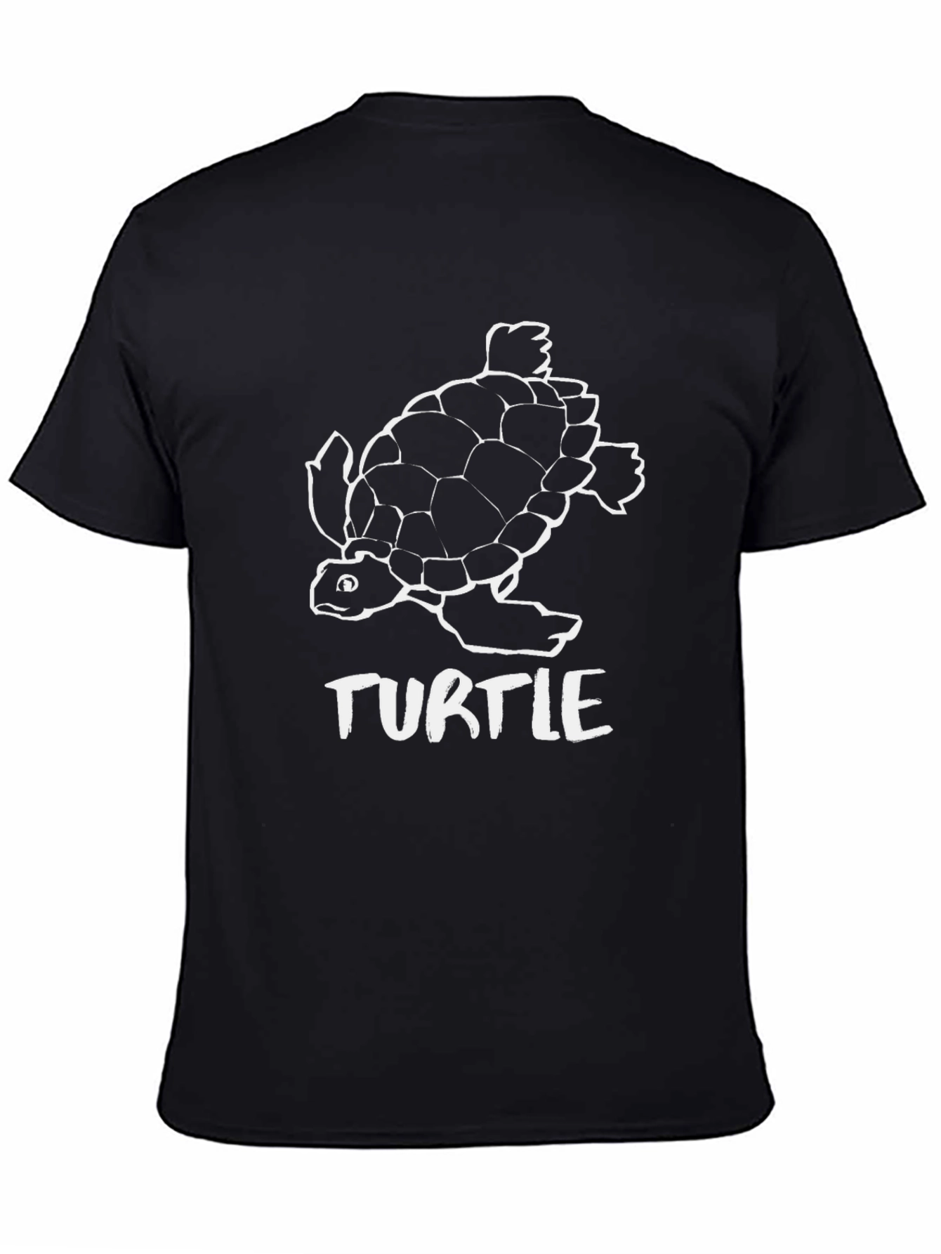 Mens Black Turtle Graphic Tee