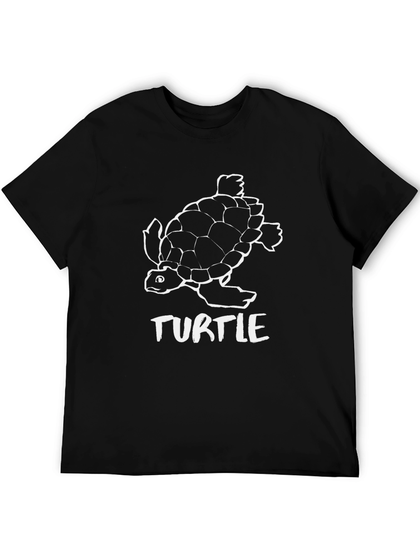 Mens Black Turtle Graphic Tee