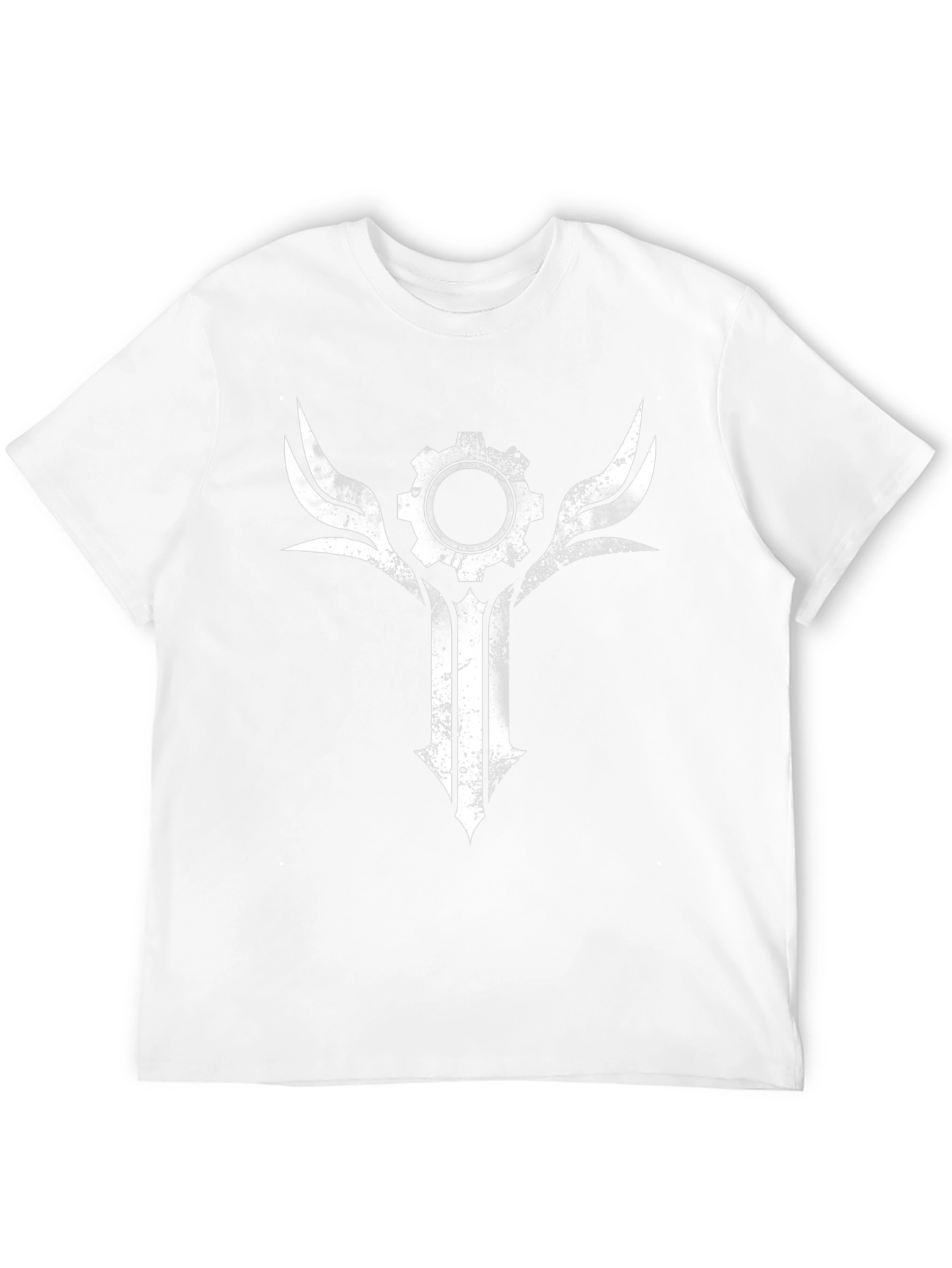Gear & Wings Graphic Tee - Distressed Black Shirt