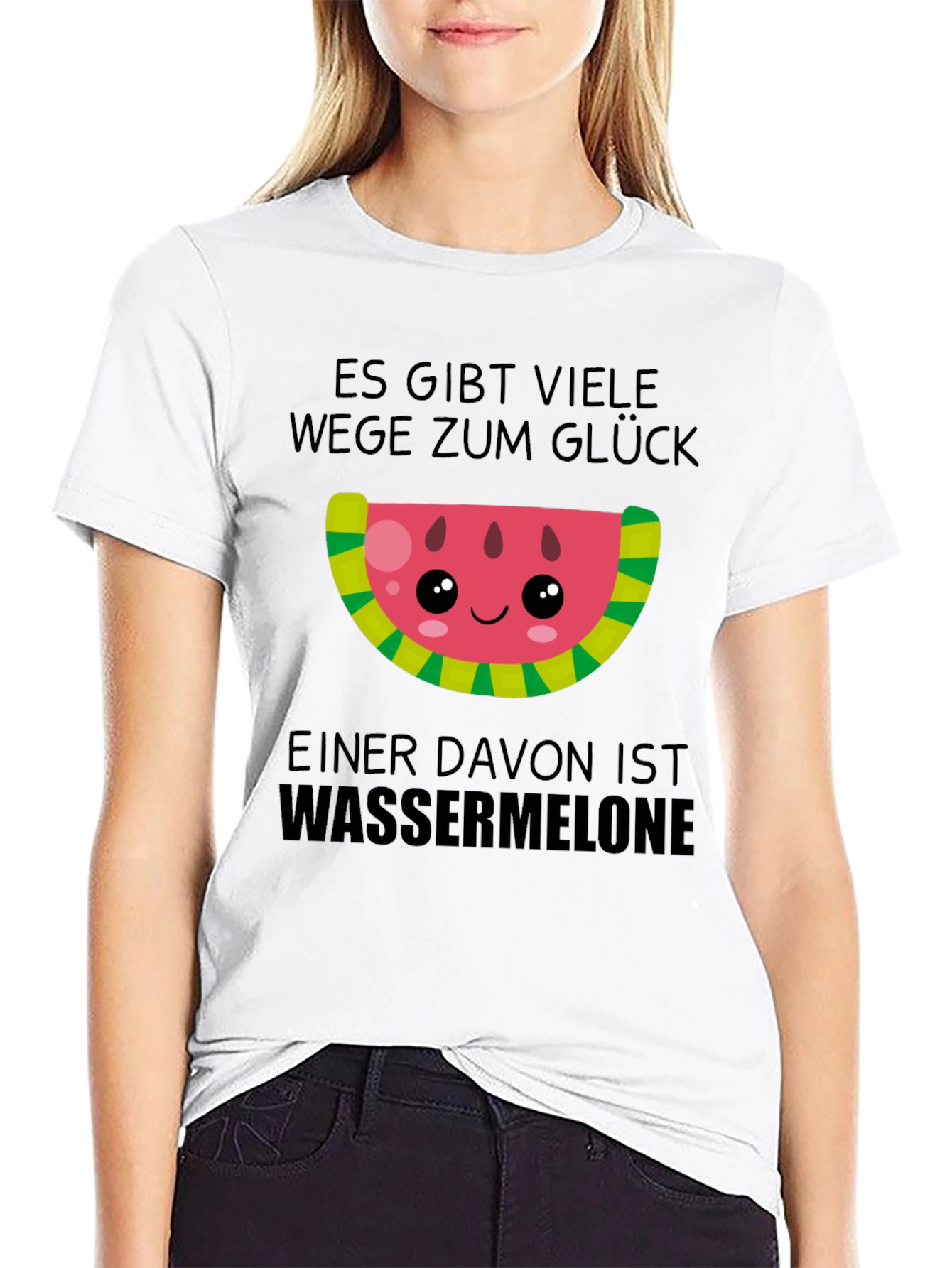 Watermelon Glück T-Shirt - Cute Kawaii Design