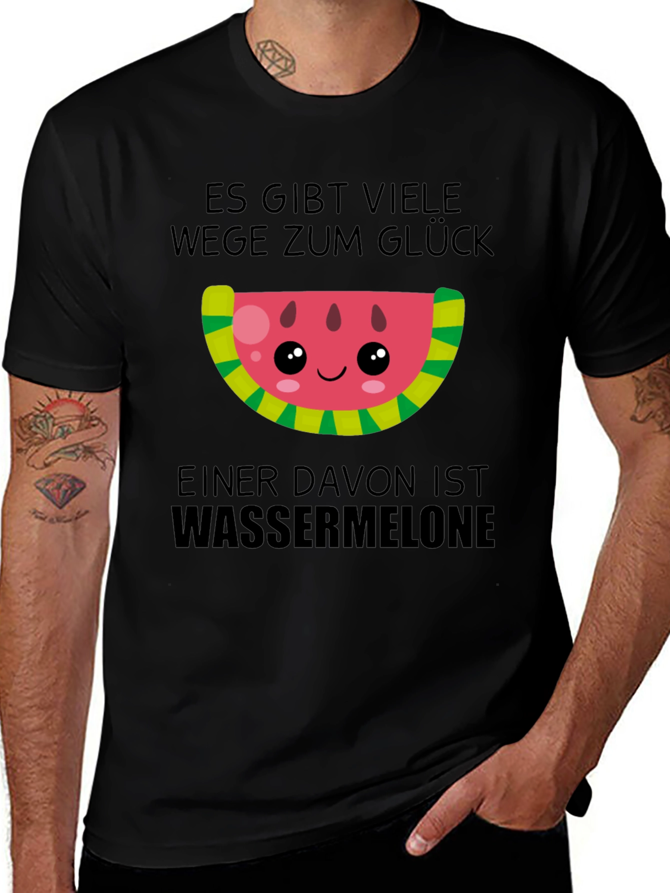 Watermelon Glück T-Shirt - Cute Kawaii Design