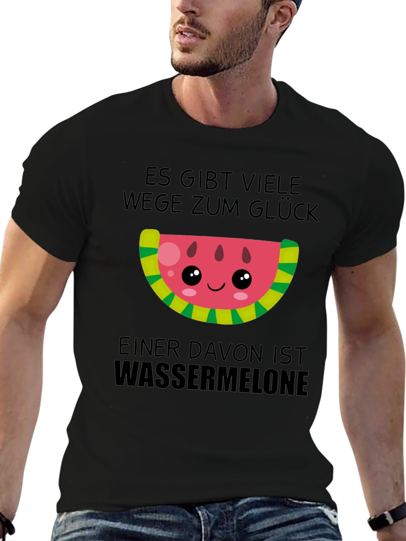 Watermelon Glück T-Shirt - Cute Kawaii Design