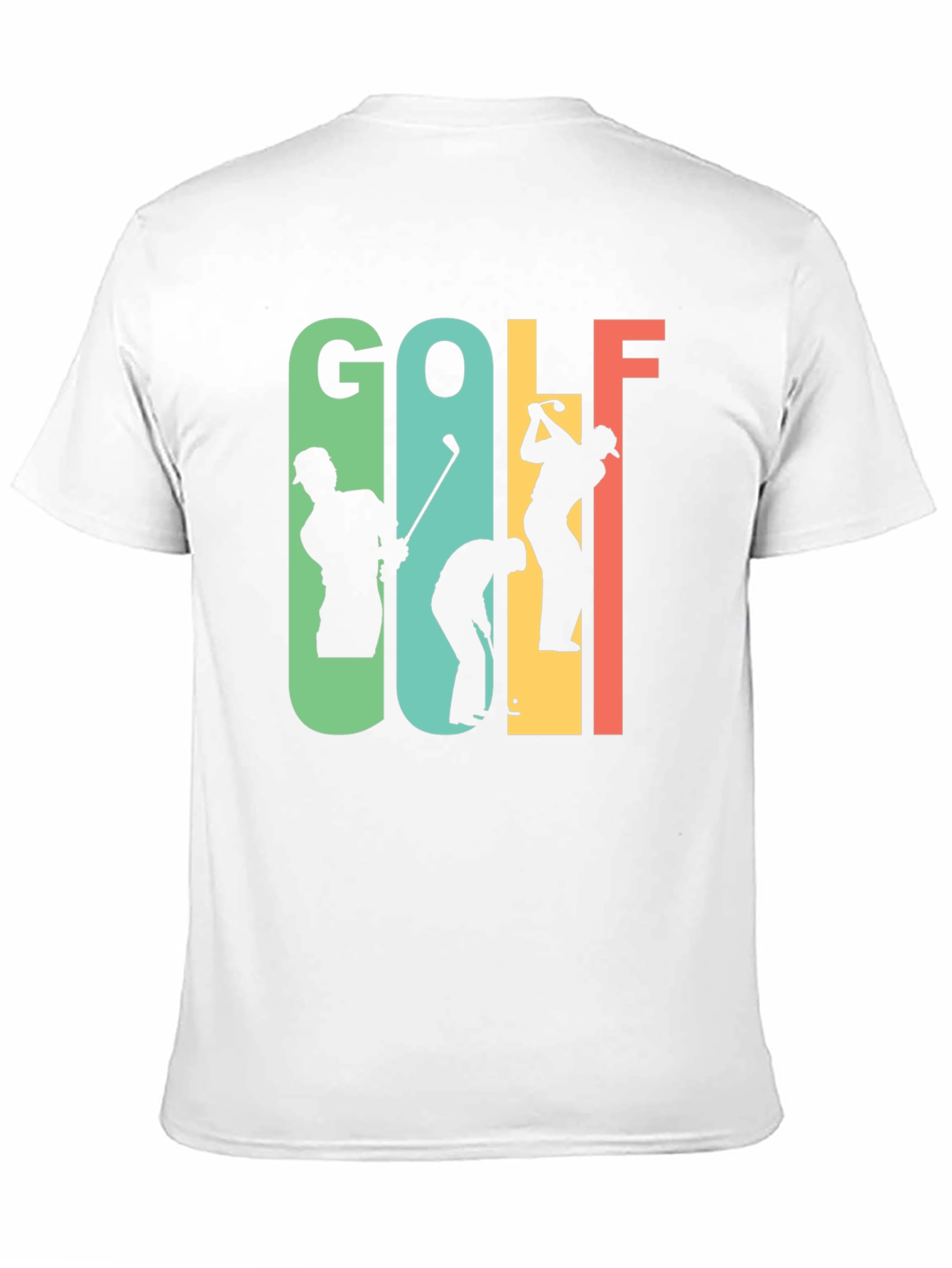 Retro Golf T-Shirt - Golfer Silhouette Tee