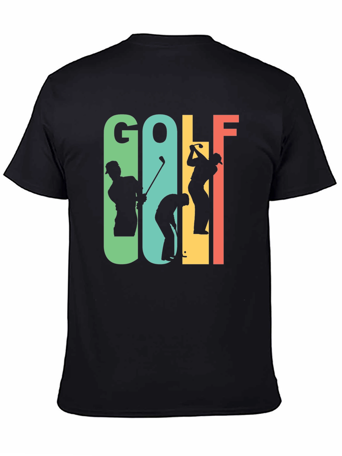 Retro Golf T-Shirt - Golfer Silhouette Tee