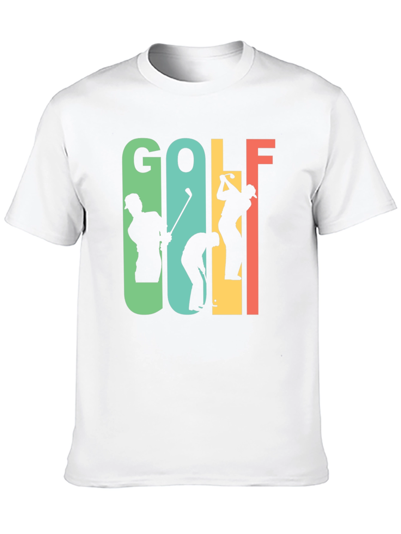 Retro Golf T-Shirt - Golfer Silhouette Tee