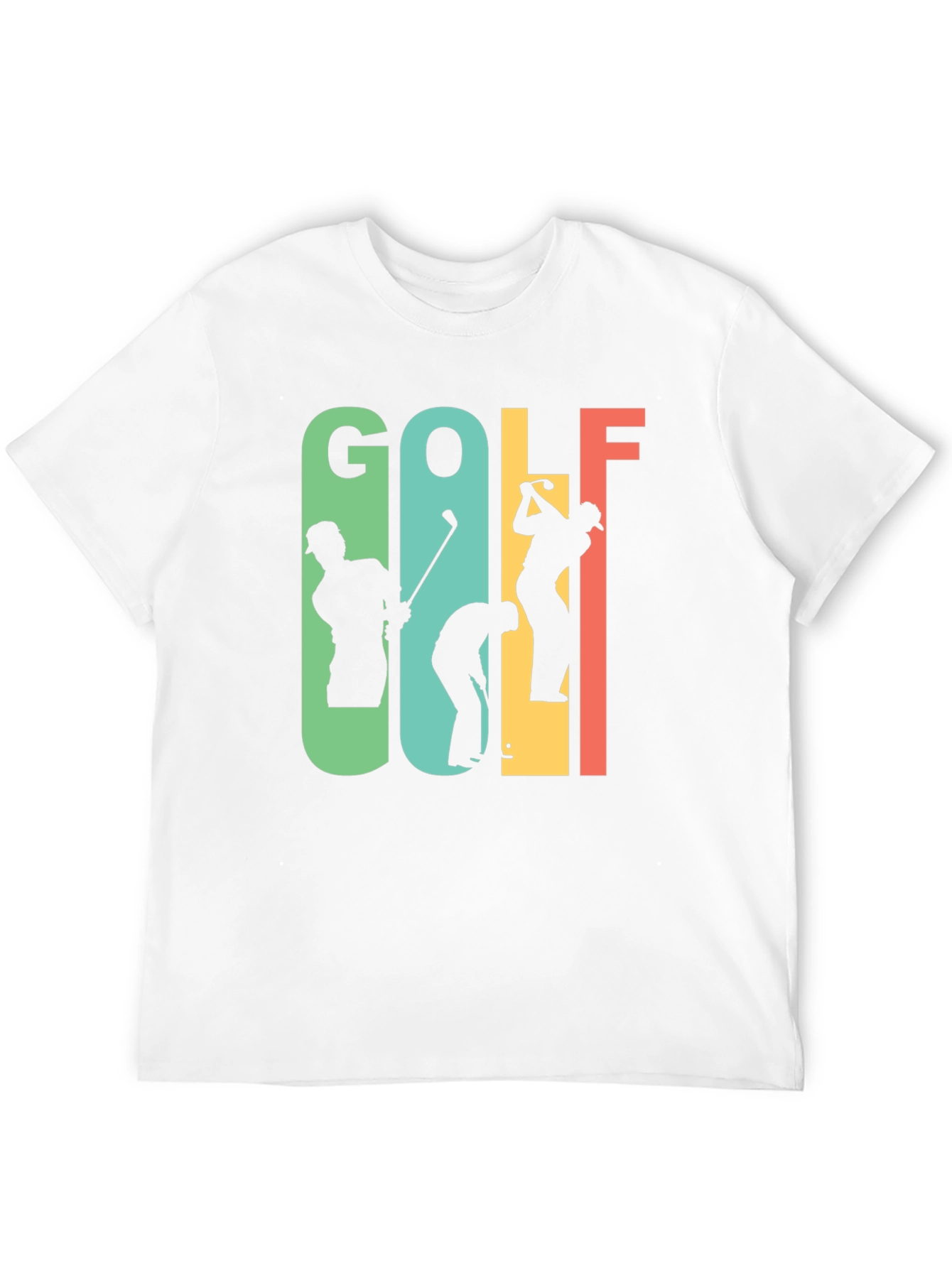 Retro Golf T-Shirt - Golfer Silhouette Tee