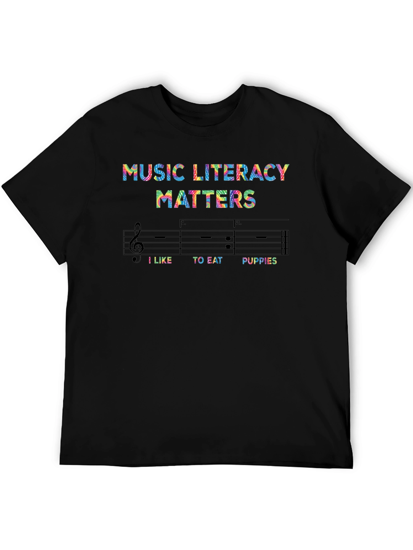 Music Literacy Matters Novelty T-Shirt