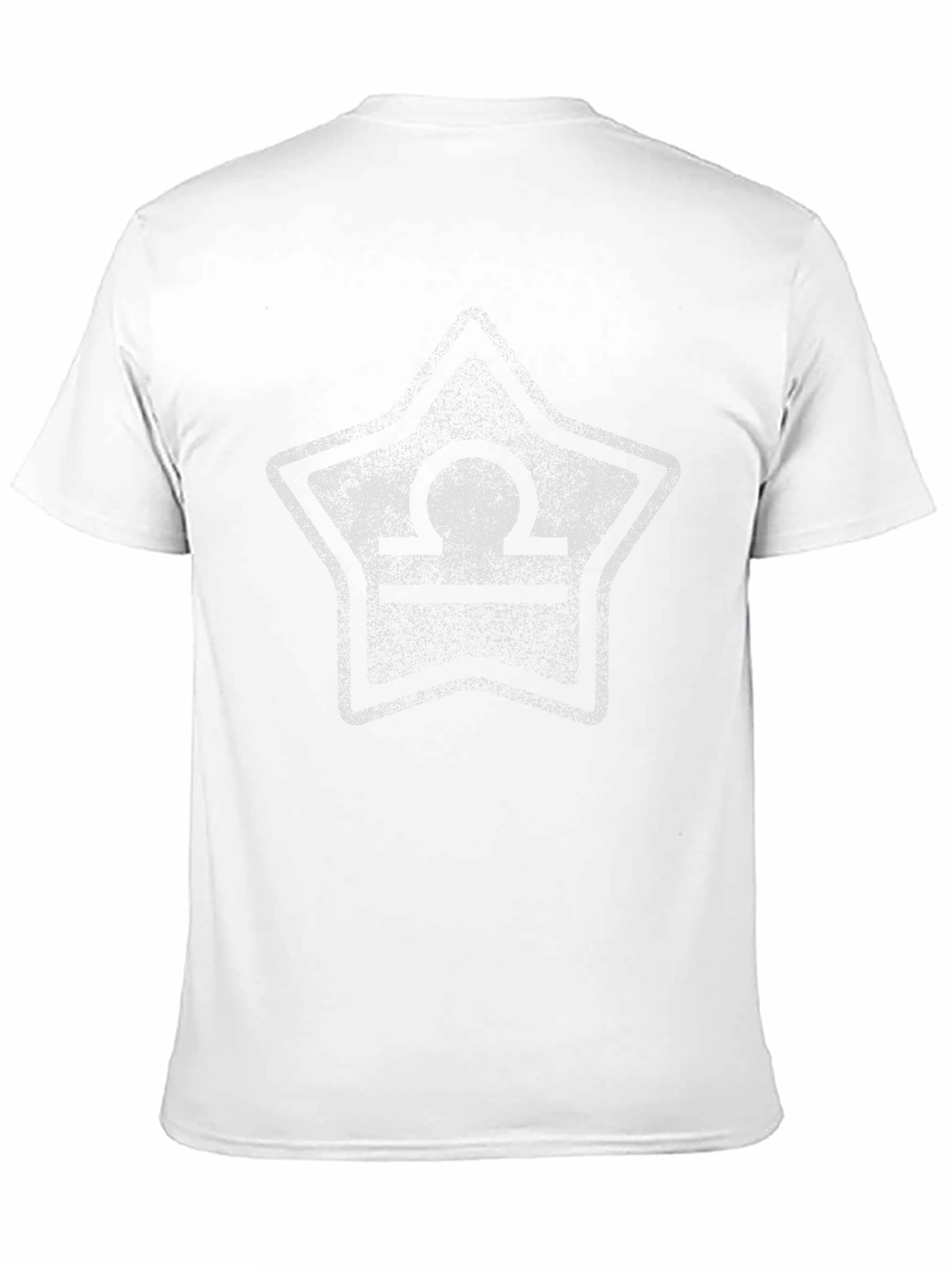 Libra Zodiac Star Sign Distressed Graphic T-Shirt