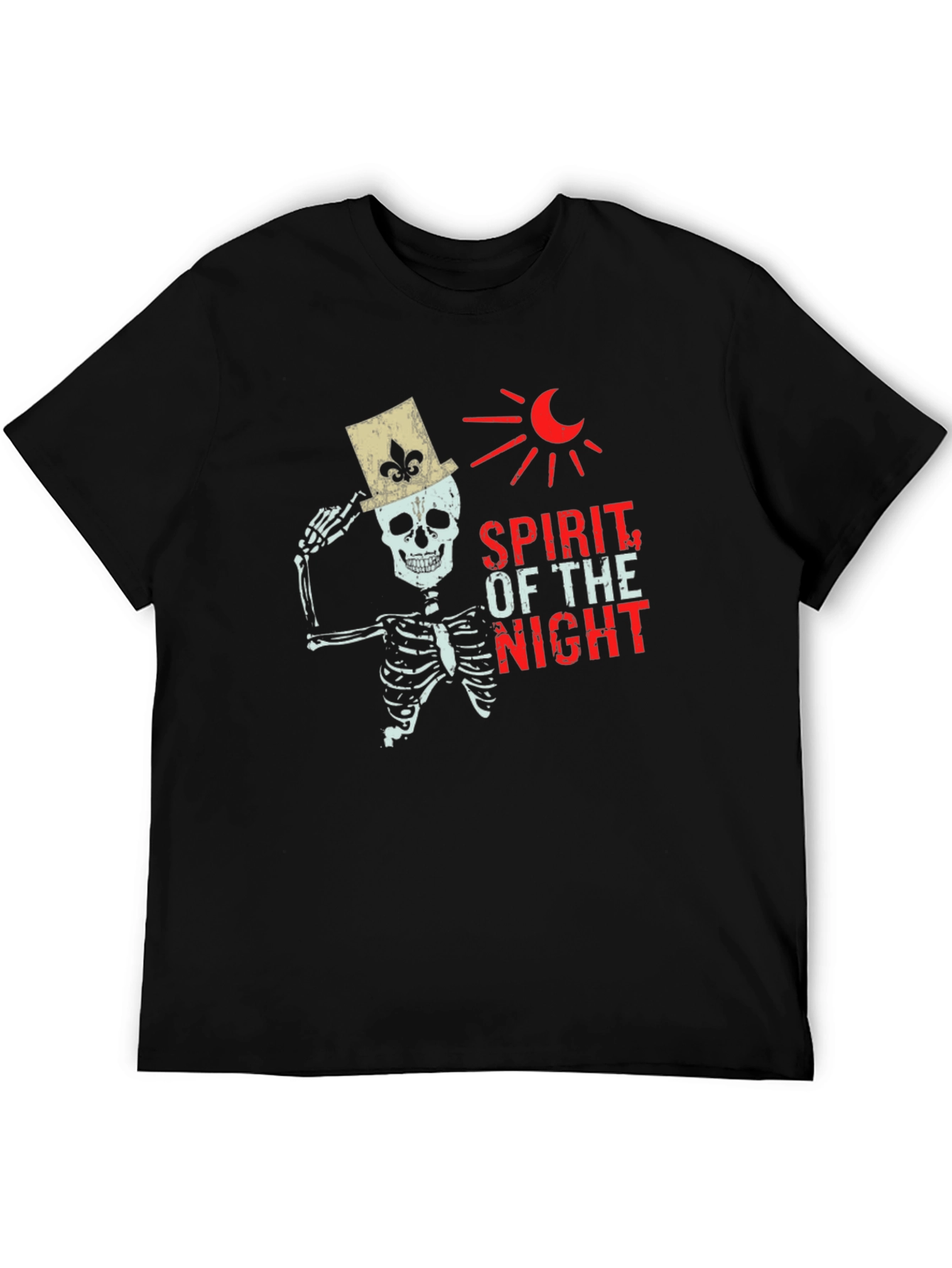 Spirit of the Night Skeleton Graphic Tee