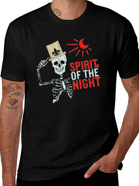 Spirit of the Night Skeleton Graphic Tee