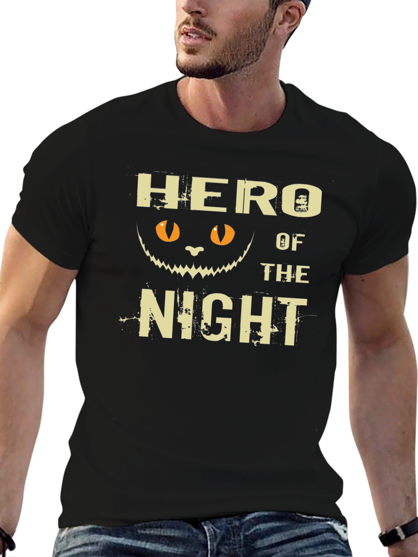 Hero of the Night Graphic Tee - Halloween Shirt