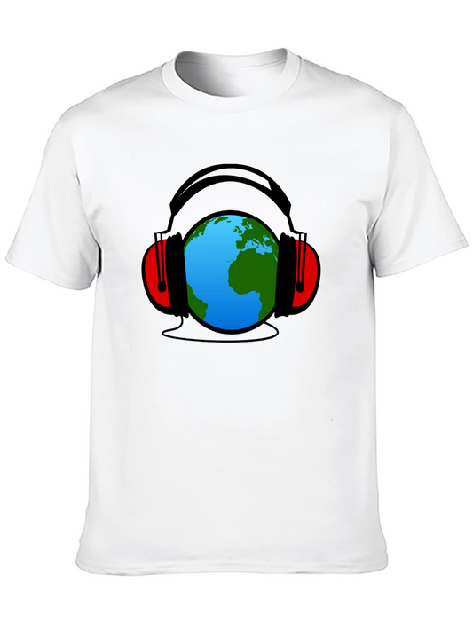 Earth Tunes Graphic Tee - World Music Lover Shirt