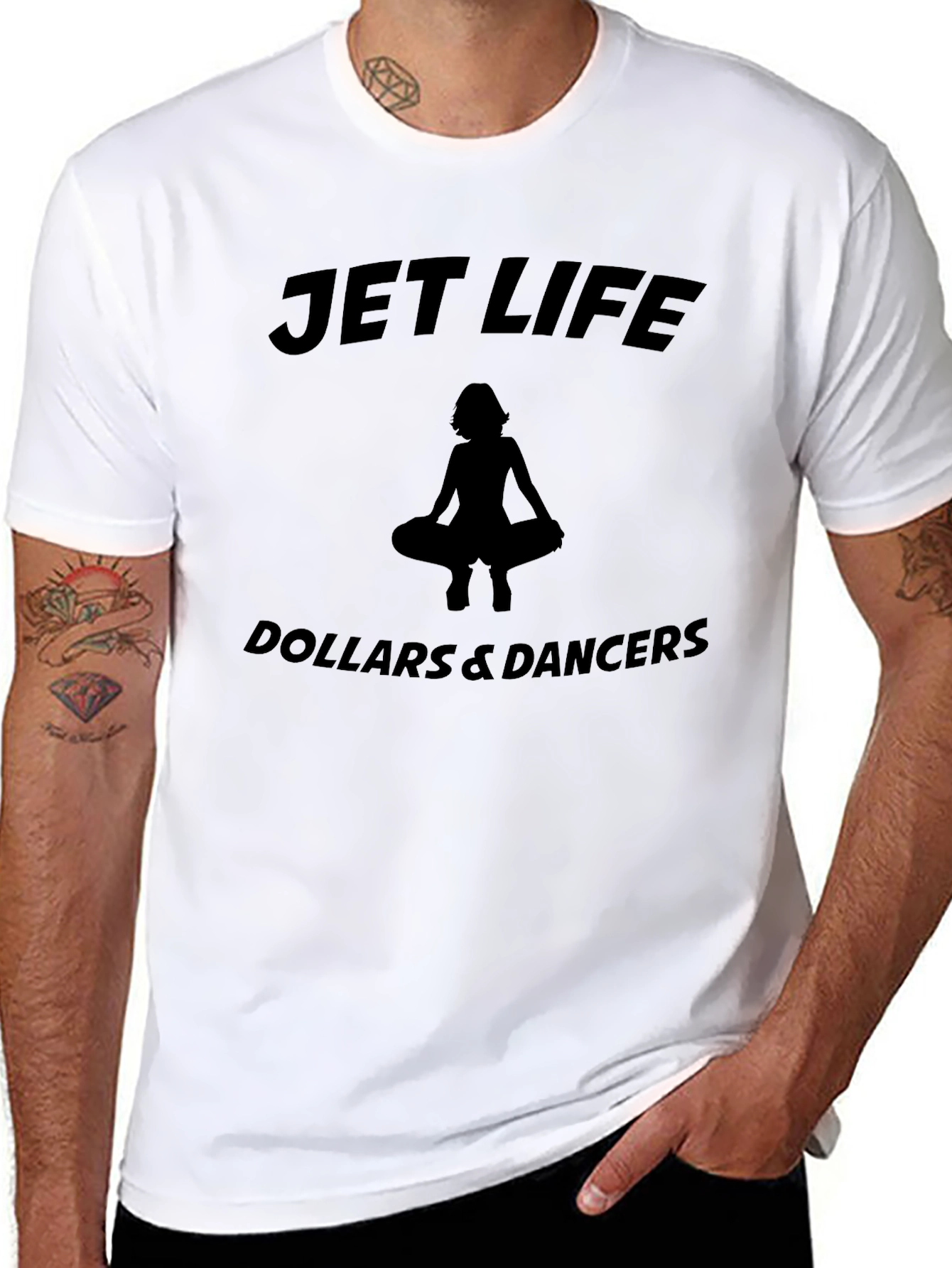 Jet Life Dollars & Dancers Graphic T-Shirt