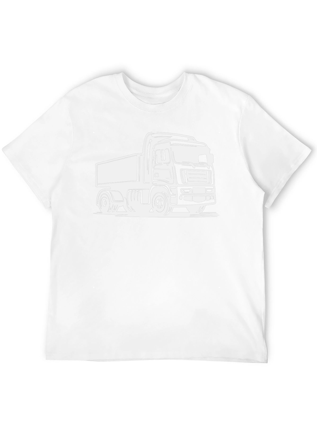 Truck Graphic Tee - Black Cotton T-Shirt