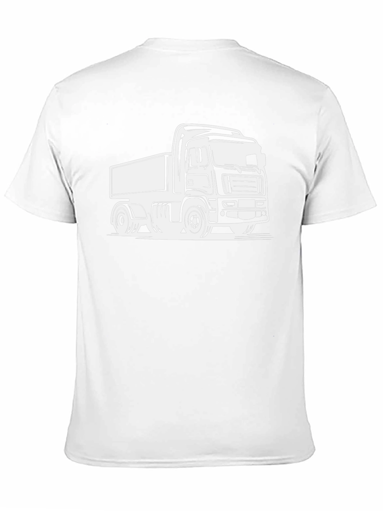 Truck Graphic Tee - Black Cotton T-Shirt