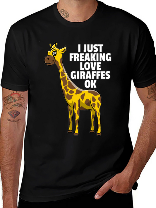 Giraffe Lover T-Shirt - Funny Graphic Tee