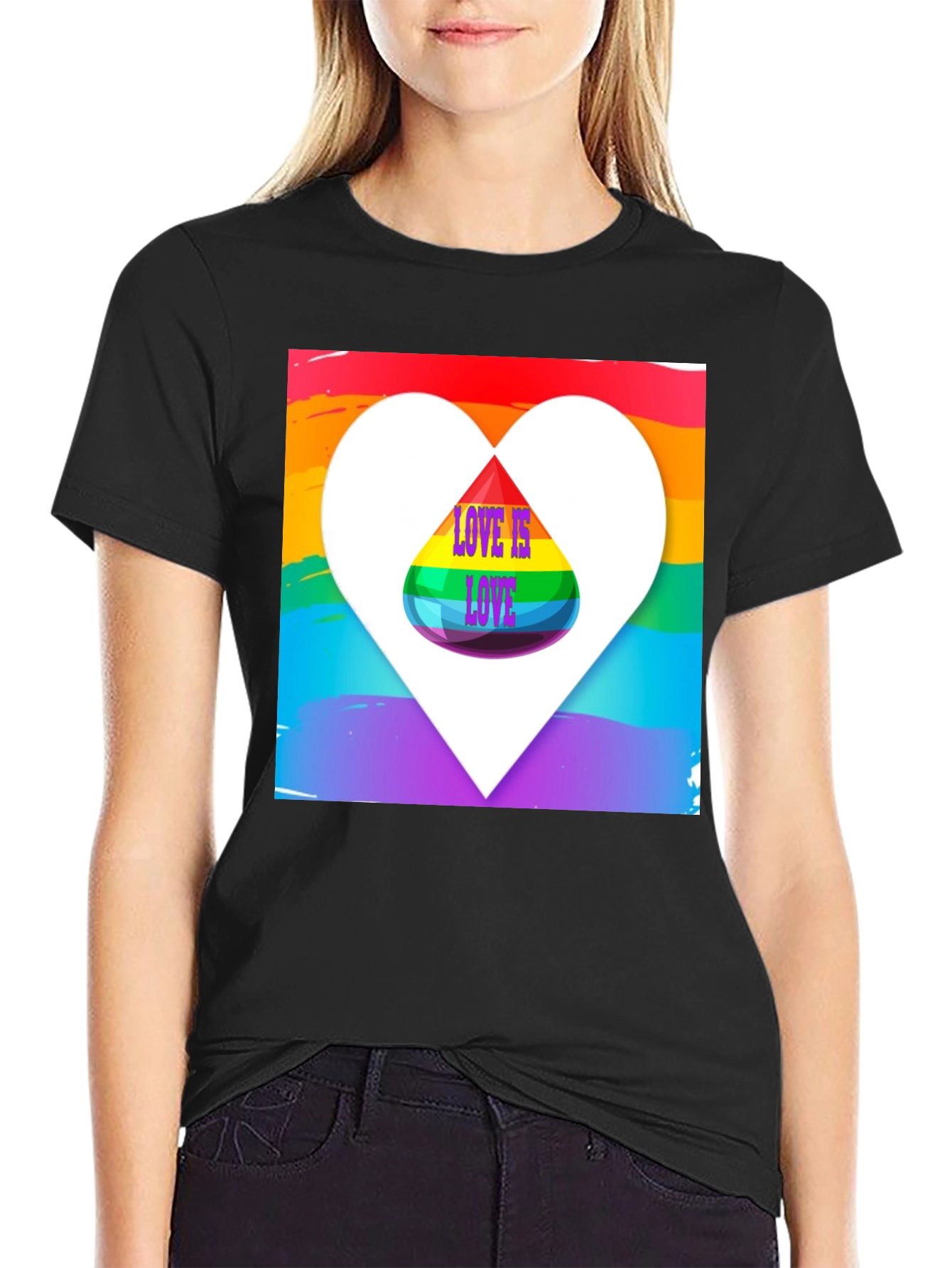 Love is Love Pride Rainbow Heart T-Shirt