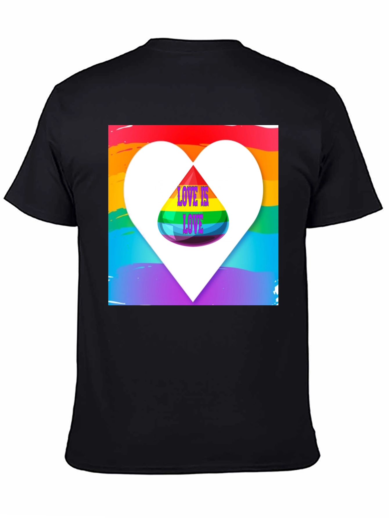 Love is Love Pride Rainbow Heart T-Shirt